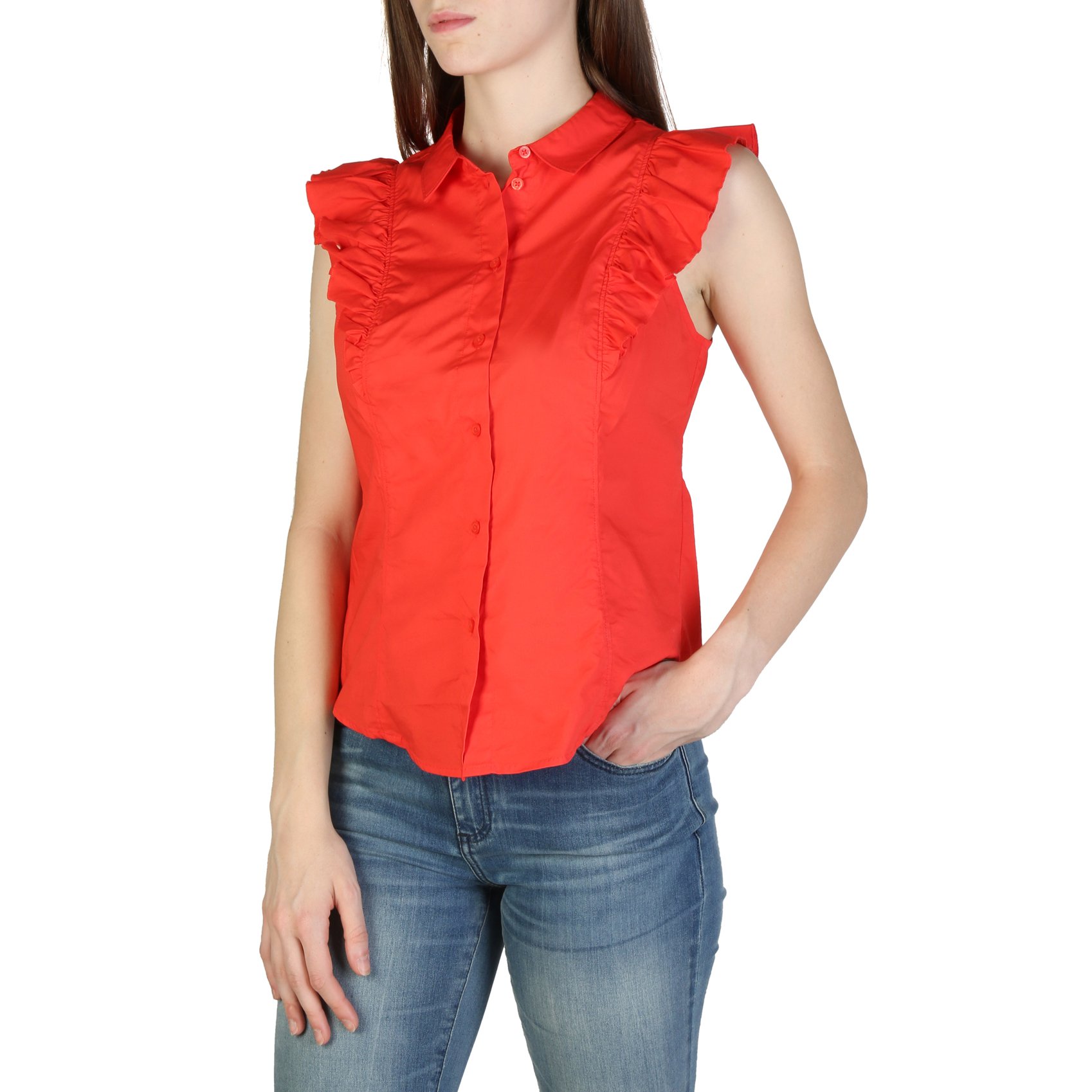 Armani Exchange Women's Shirt Various Colours 3ZYC08YNP9Z1100 - red S