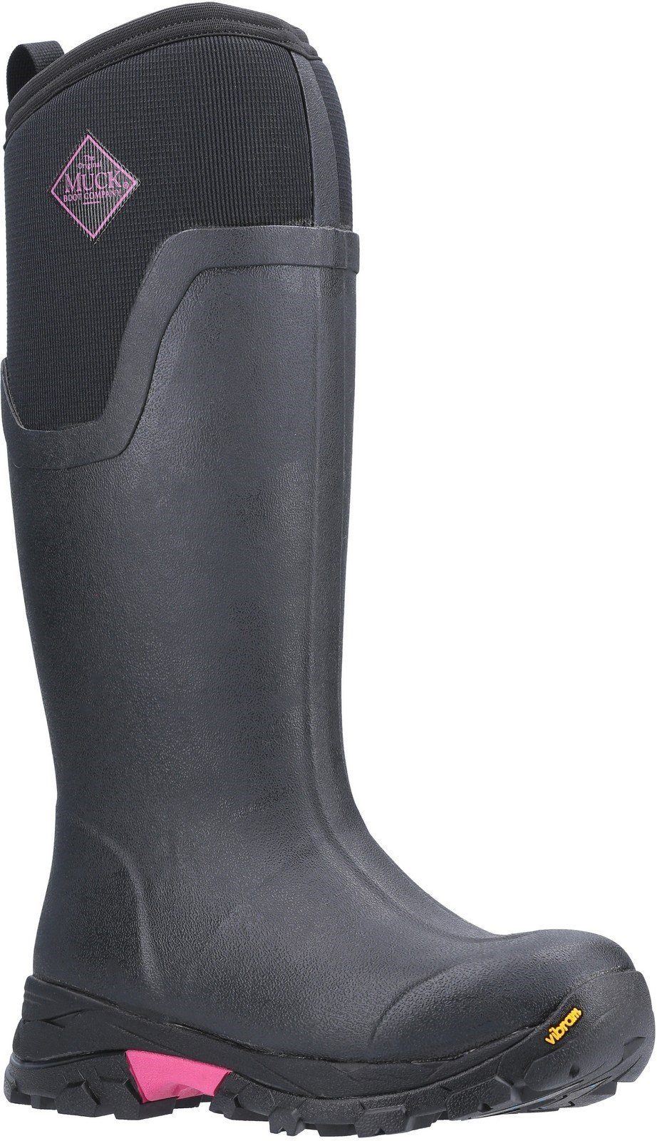 Muck Boots Unisex Arctic Ice Tall Extreme Conditions Boot Various Colours 26031 - Black/Hot Pink 3