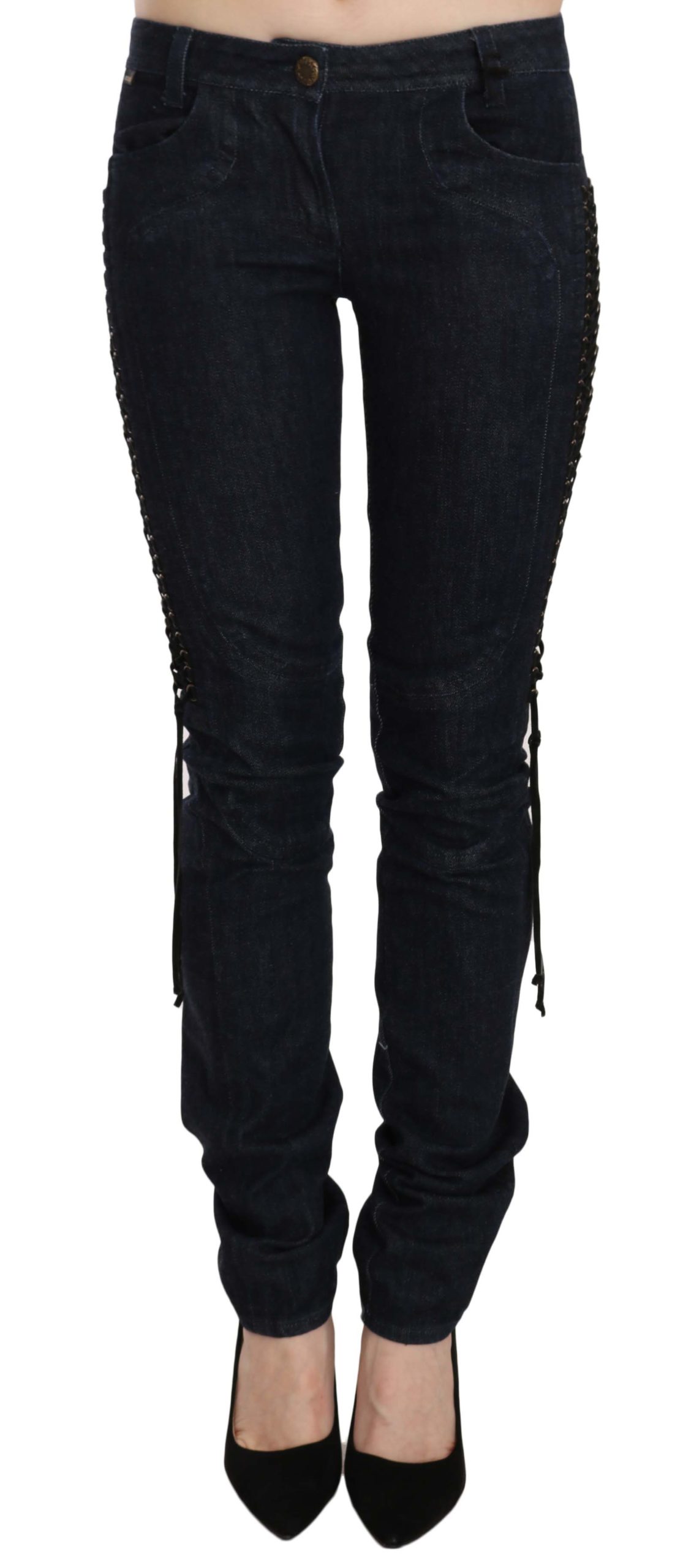 Just Cavalli Women's Low Waist Skinny Trouser Black PAN70321 - W26