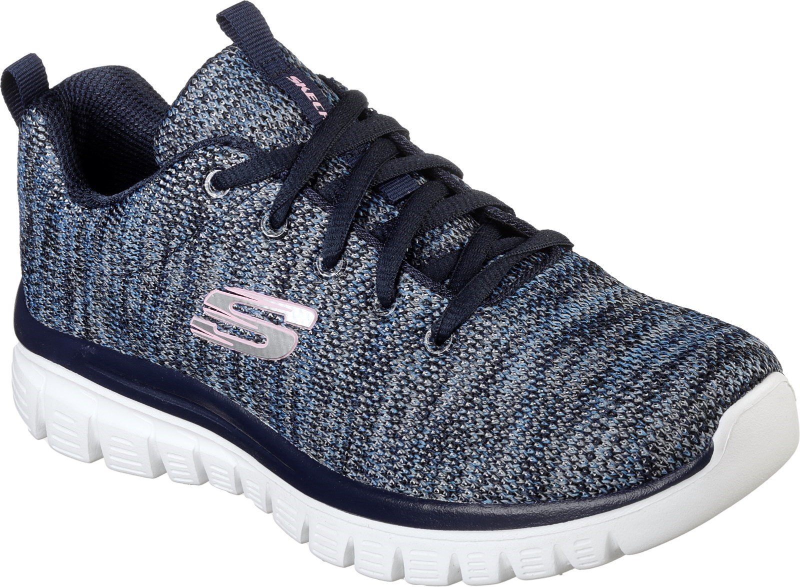Skechers Women's Graceful Twisted Fortune Trainer Multicolor 31940 - Navy/Blue 3