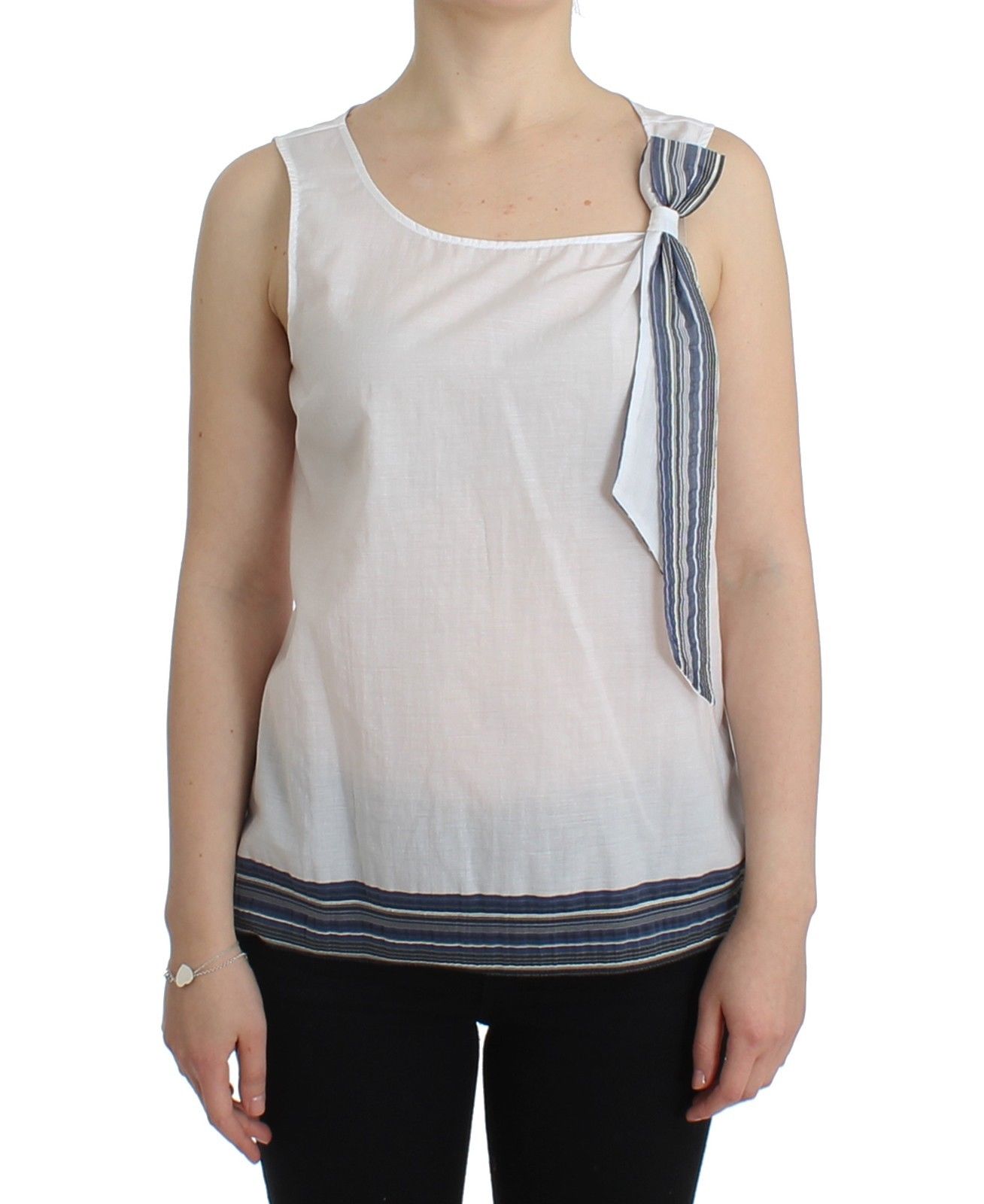 Ermanno Scervino Women's Tank Top White SIG11504 - IT46
