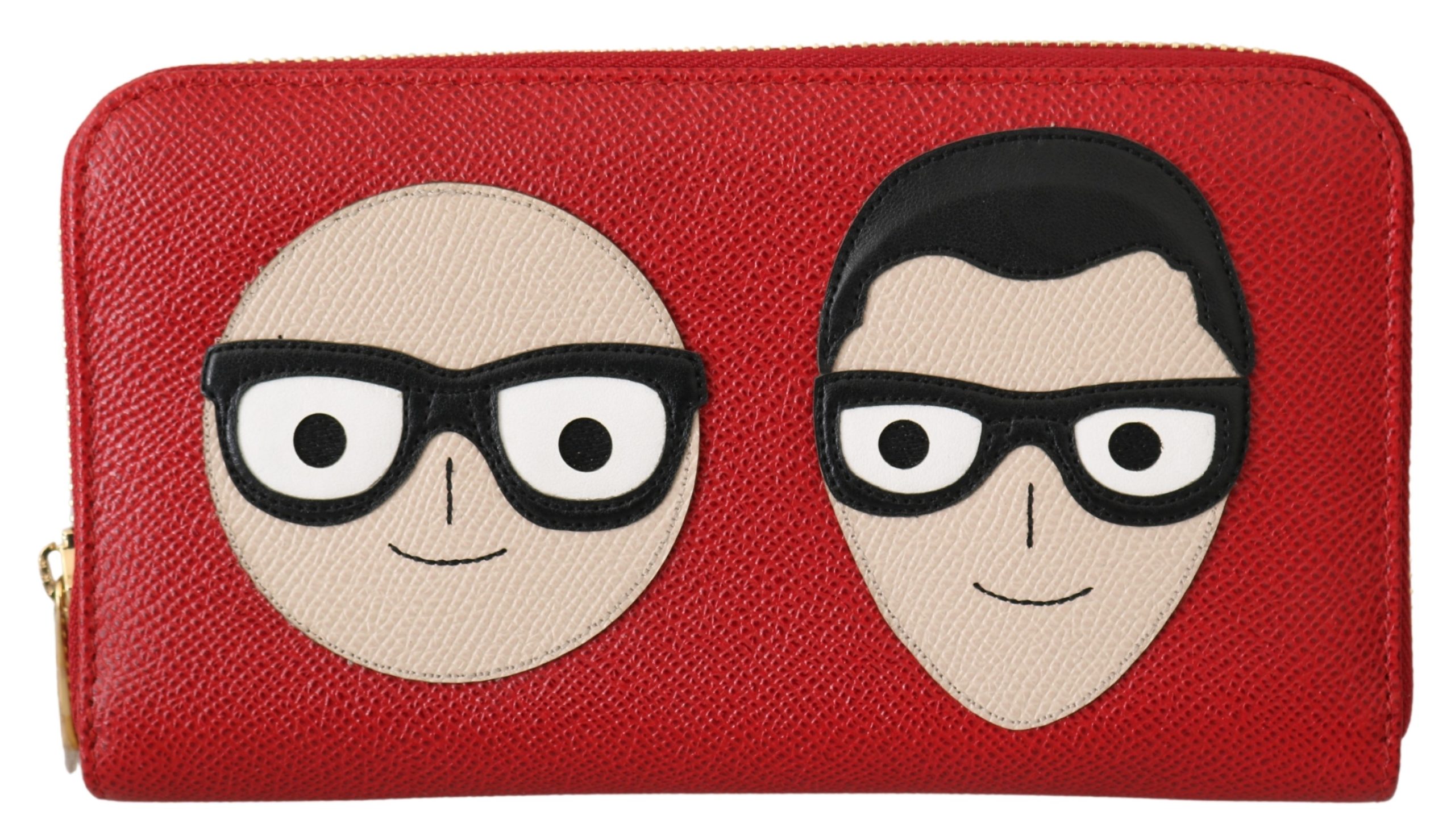 Dolce & Gabbana Women's #dgfamily Continental Clutch Leather Wallet Red VAS9665