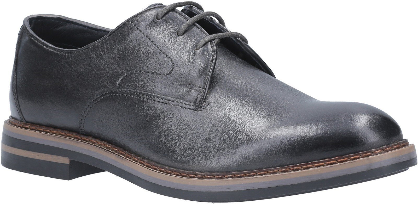 Base London Men's Wayne Burnished Lace Up Shoe Various Colours 29439 - Grey 6