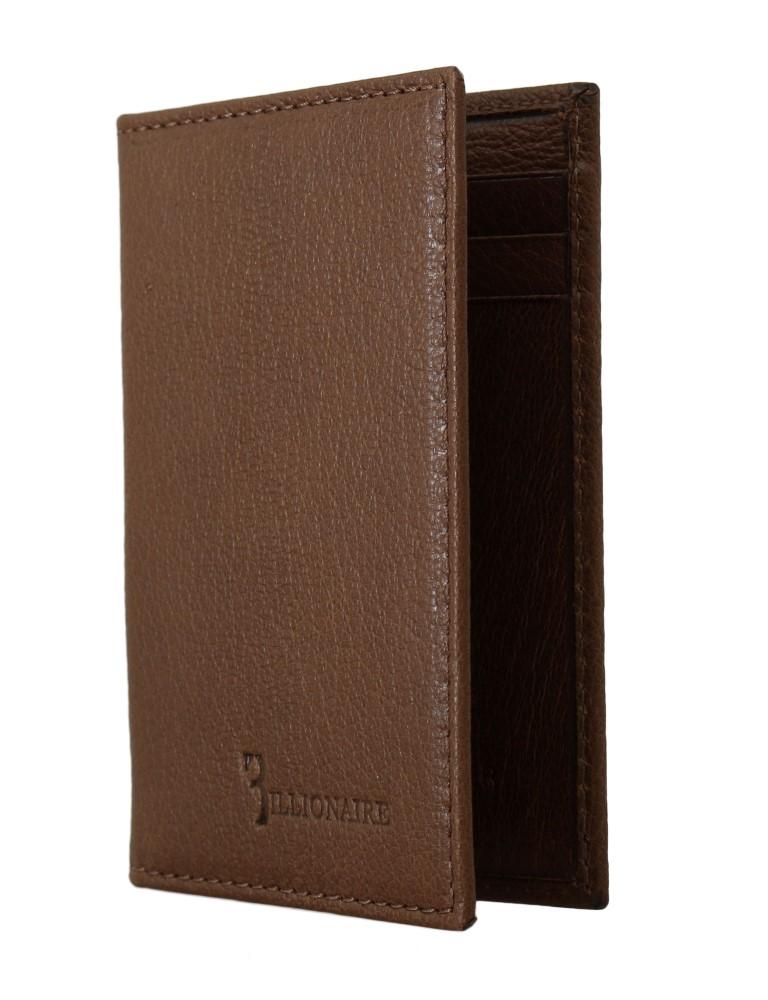 Billionaire Italian Couture Men's Leather Bifold Wallet Brown VAS1441