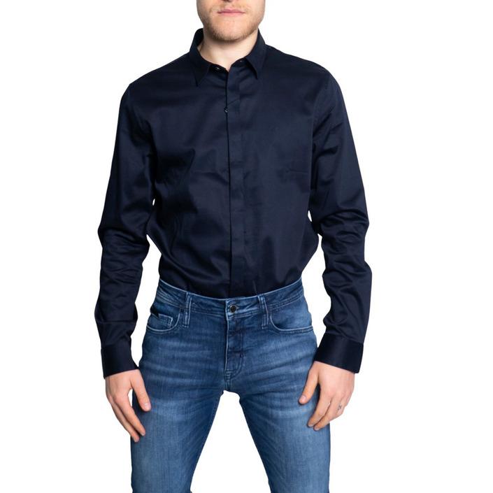 Armani Exchange Men's Shirt Blue 189766 - blue S
