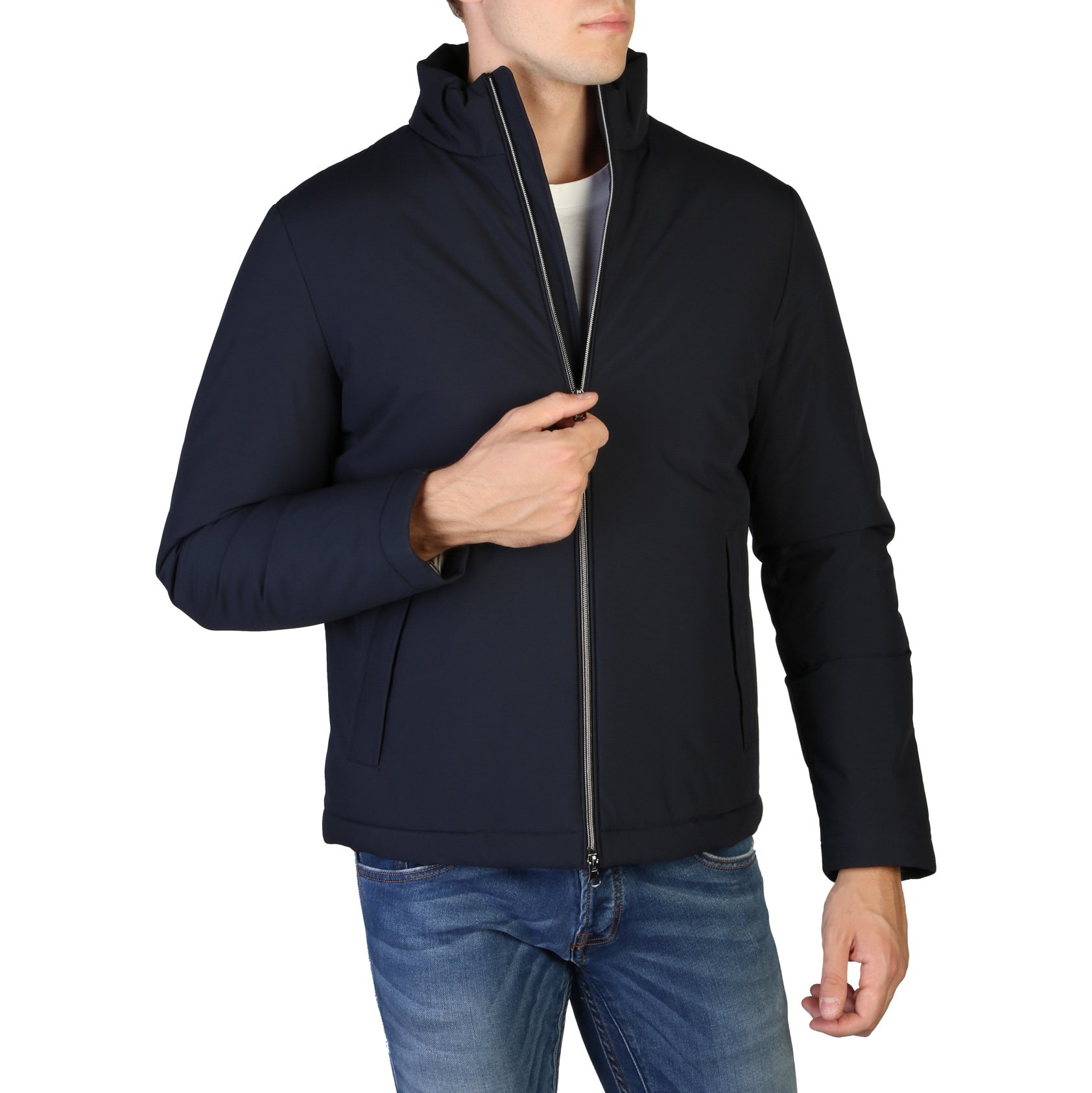 Geox Men's Jacket Brown M8428MT2504 - blue 48