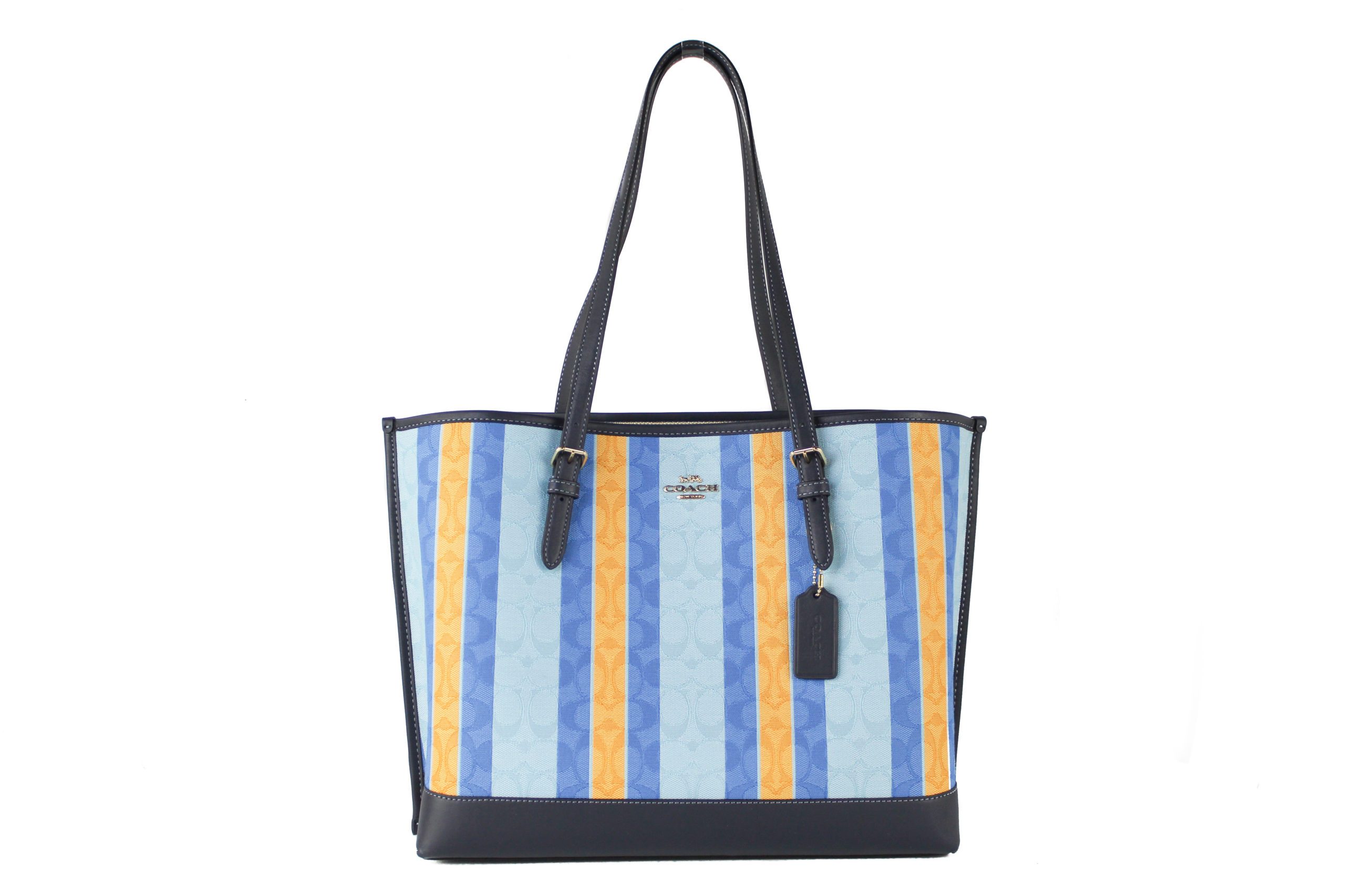 COACH Women's Jacquard Tote Bag Blue 265853