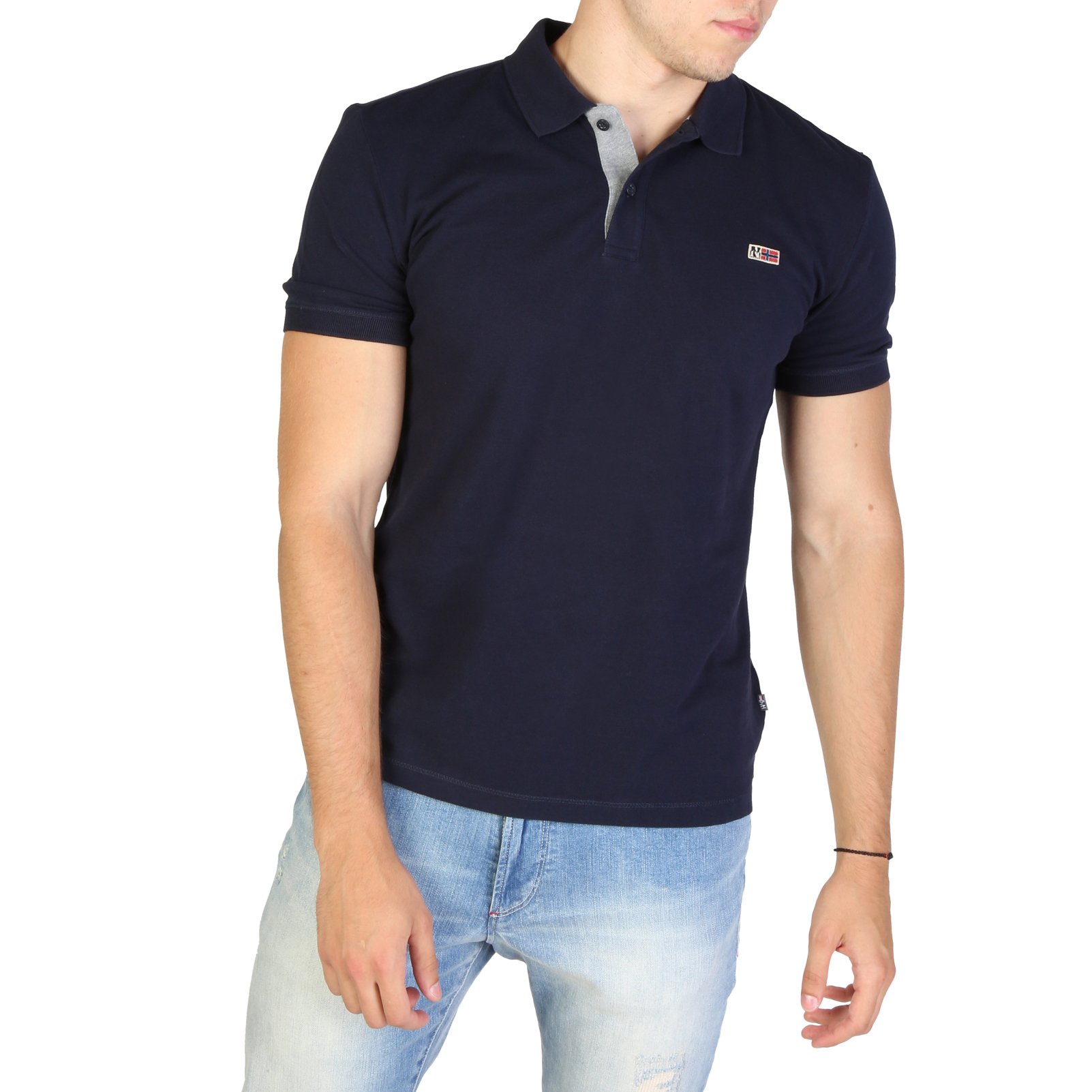 Napapijri Men's Polo Shirt Various Colours TALY3_NP0A4EGD - blue S