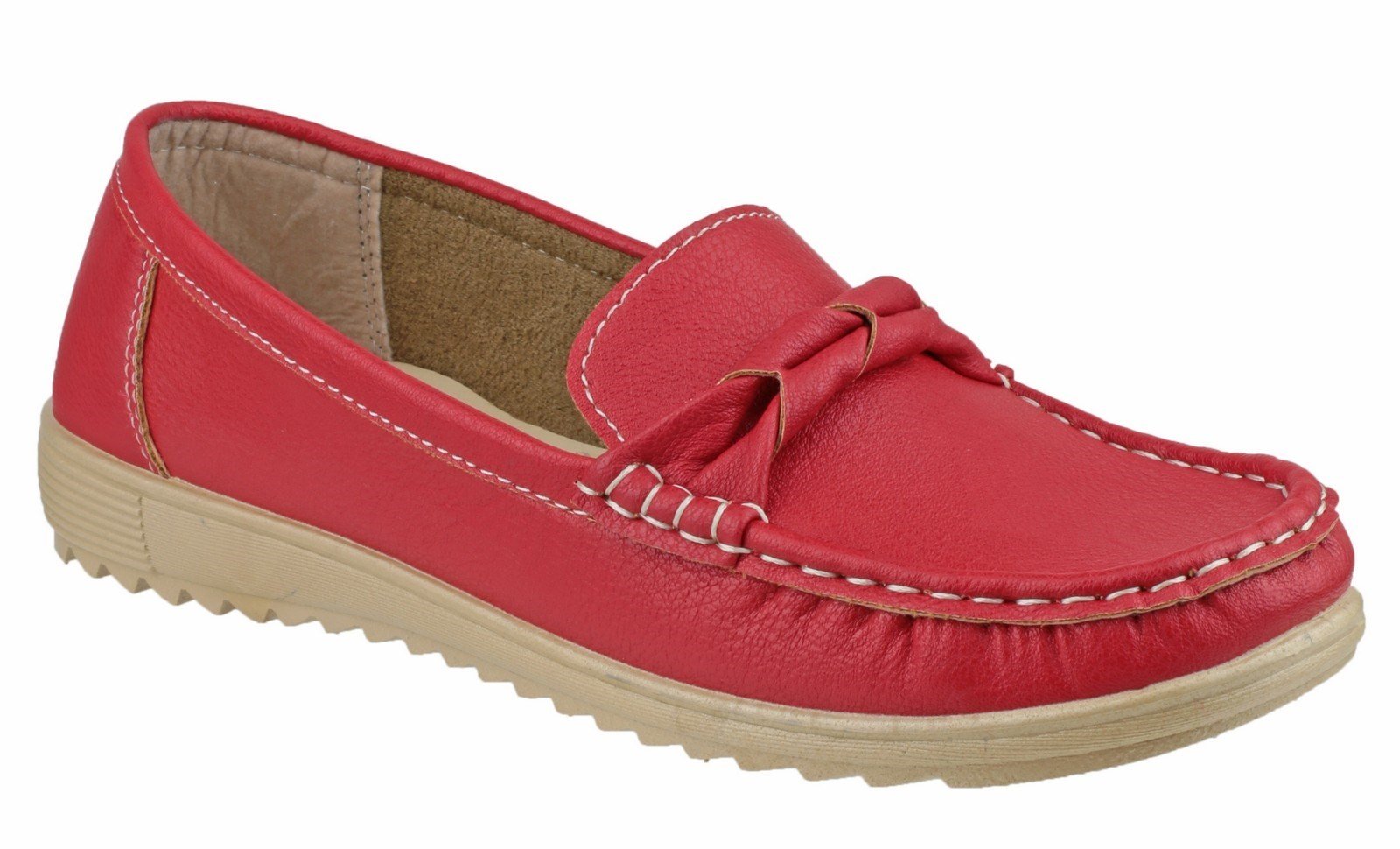 Fleet & Foster Women's Paros Loafer Various Colours 20938-33257 - Red 3