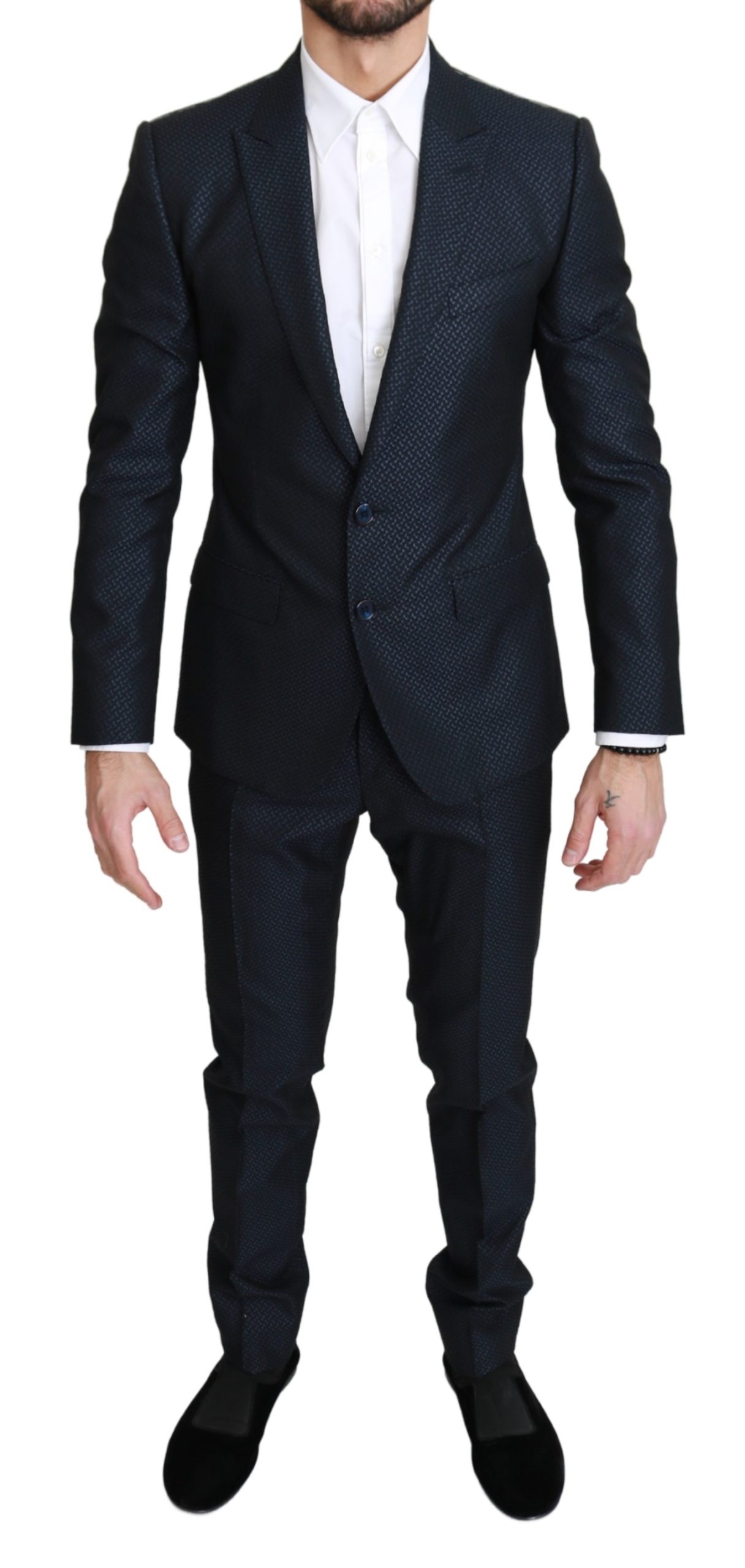 Dolce & Gabbana Men's Single Breasted 2 Piece MARTINI Suit Blue KOS1747 - IT46 | S