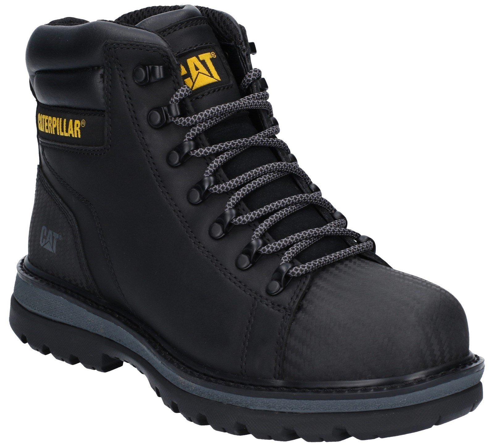 Caterpillar Men's Foxfield Lace Up Safety Boot Black 29660 - Black 6
