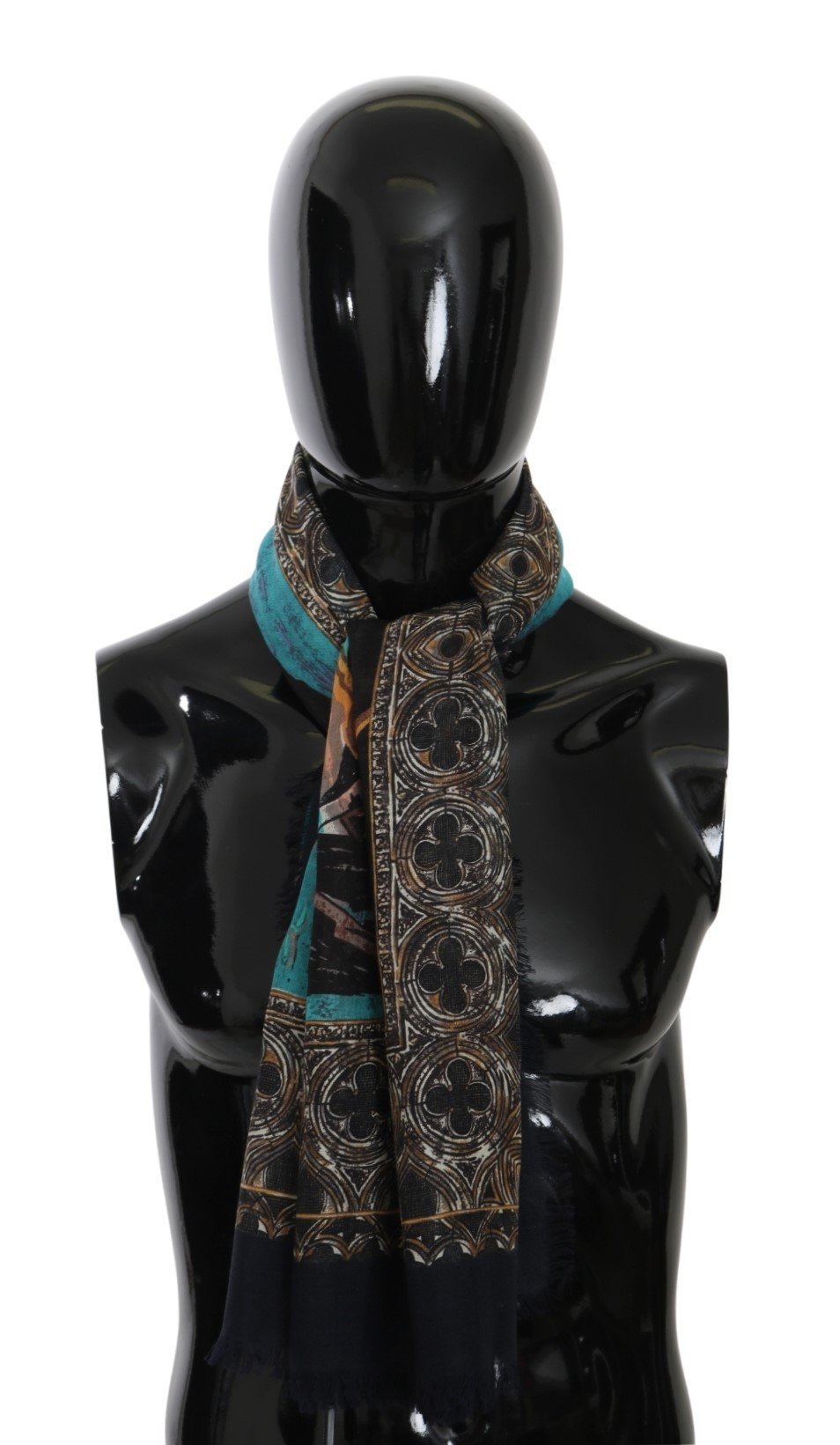 Dolce & Gabbana Men's Venice Wrap Cashmere Scarf Multicolor MS5527