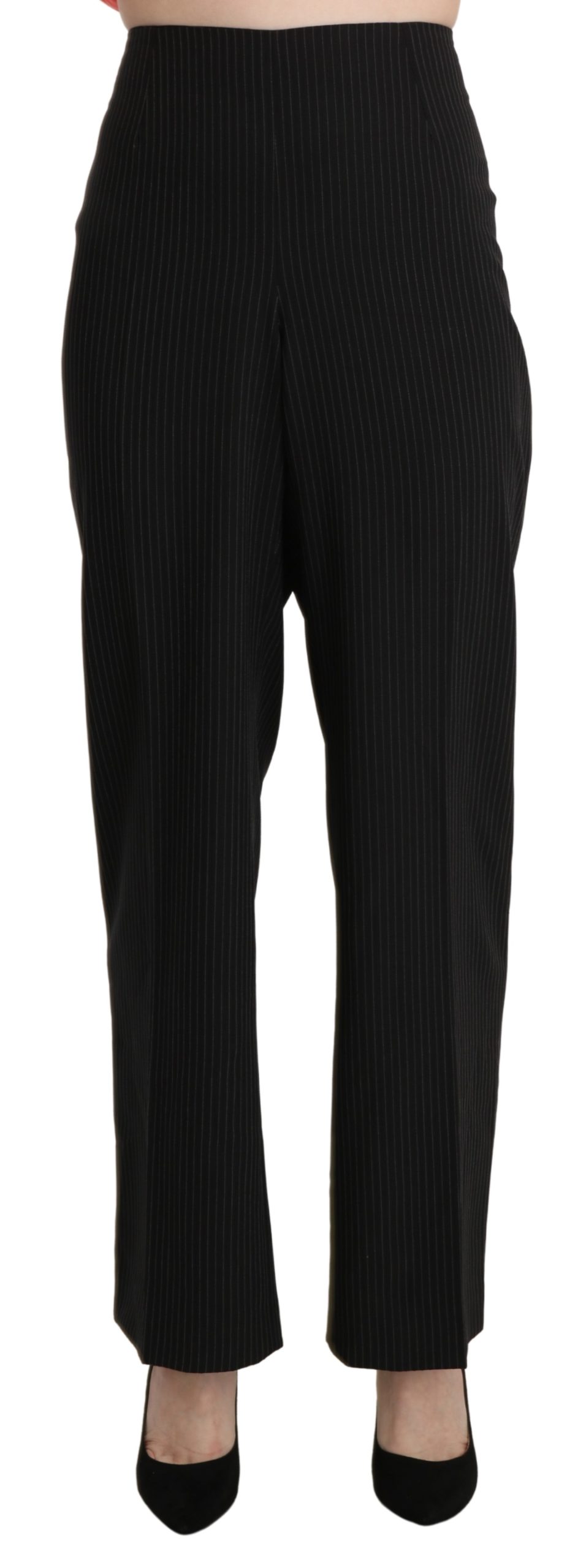 BENCIVENGA Women's High Waist Straight Trouser Black PAN71340-52 - IT52 | XL