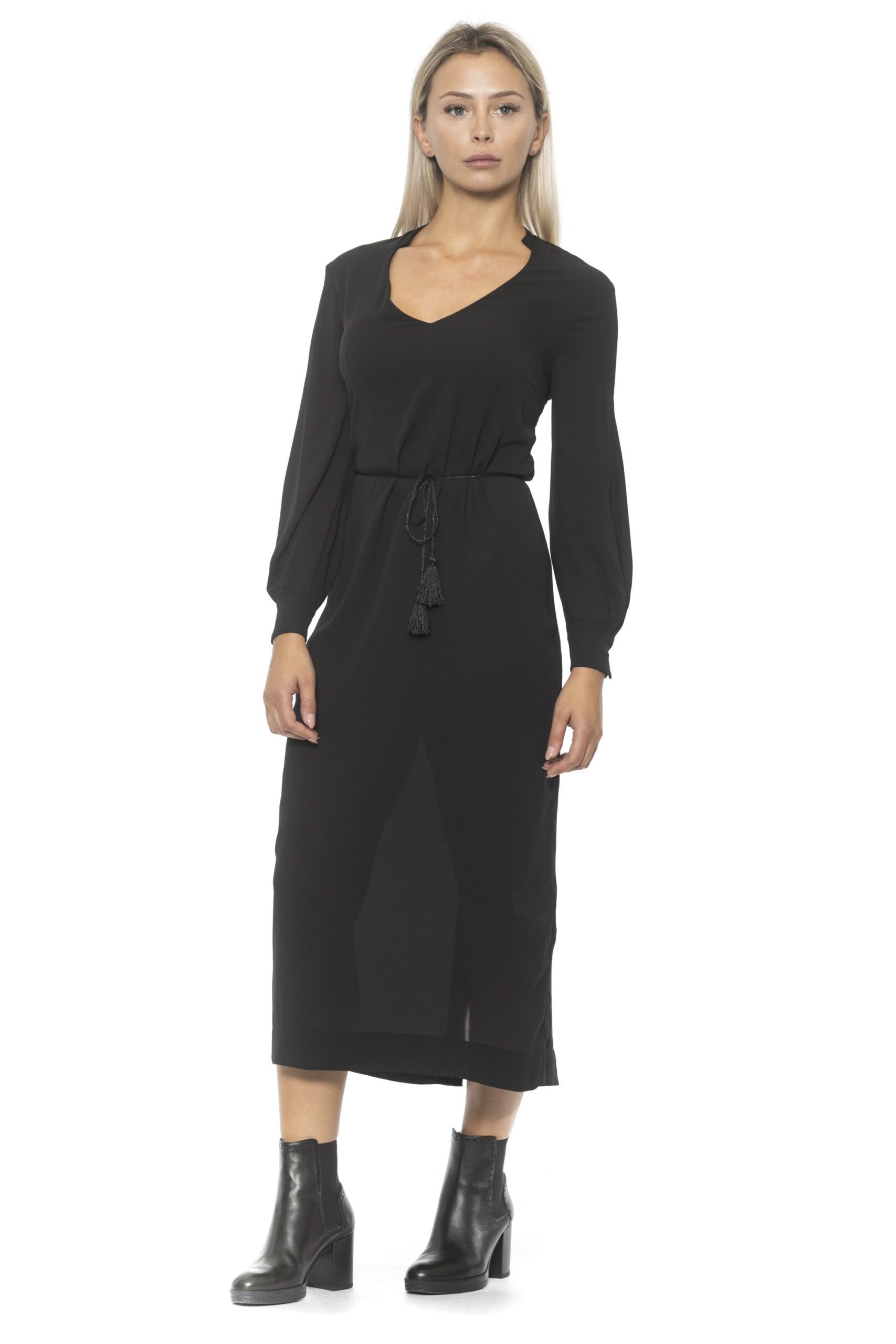 Alpha Studio Women's Nero Dress Black AL1314620 - IT40 | XS