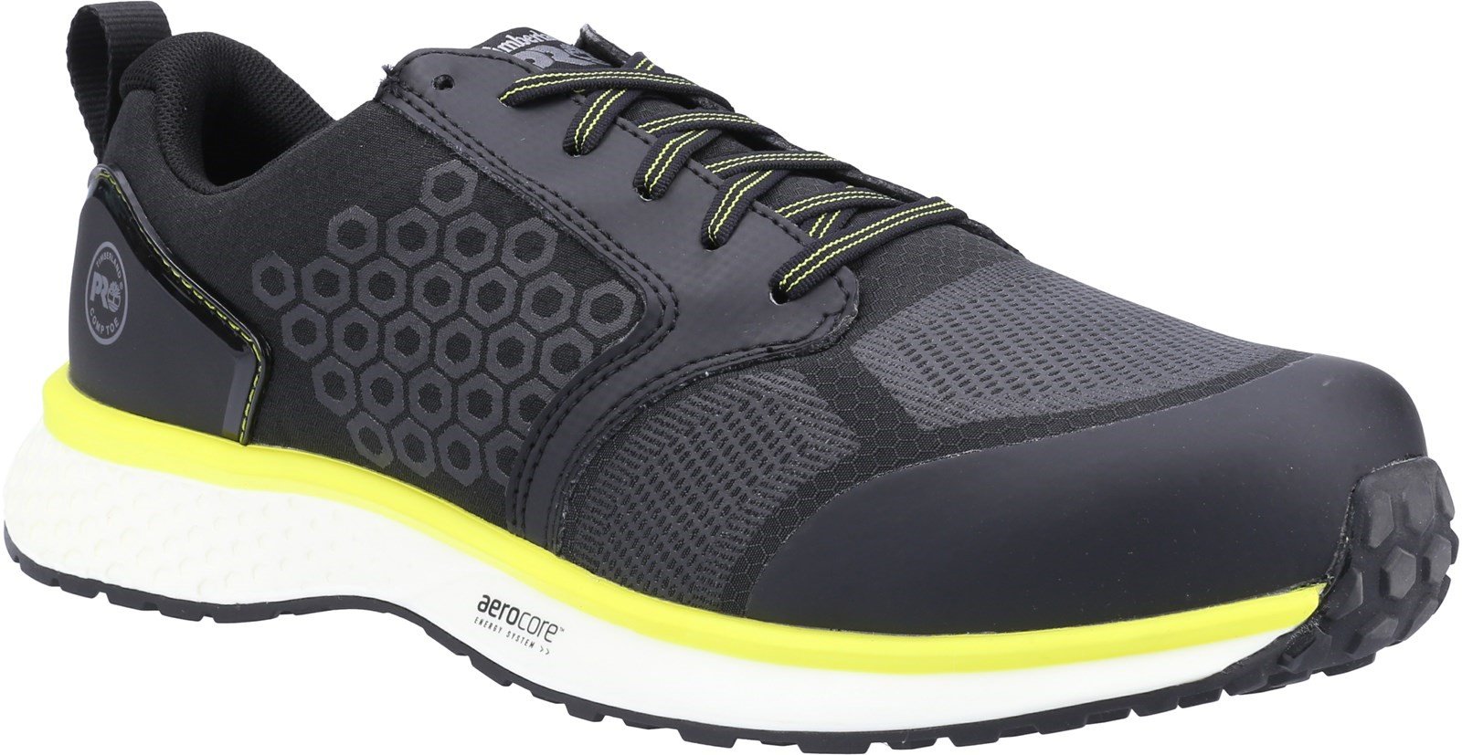 Timberland Pro Men's Reaxion Composite Safety Trainer Various Colours - Black/Yellow 6