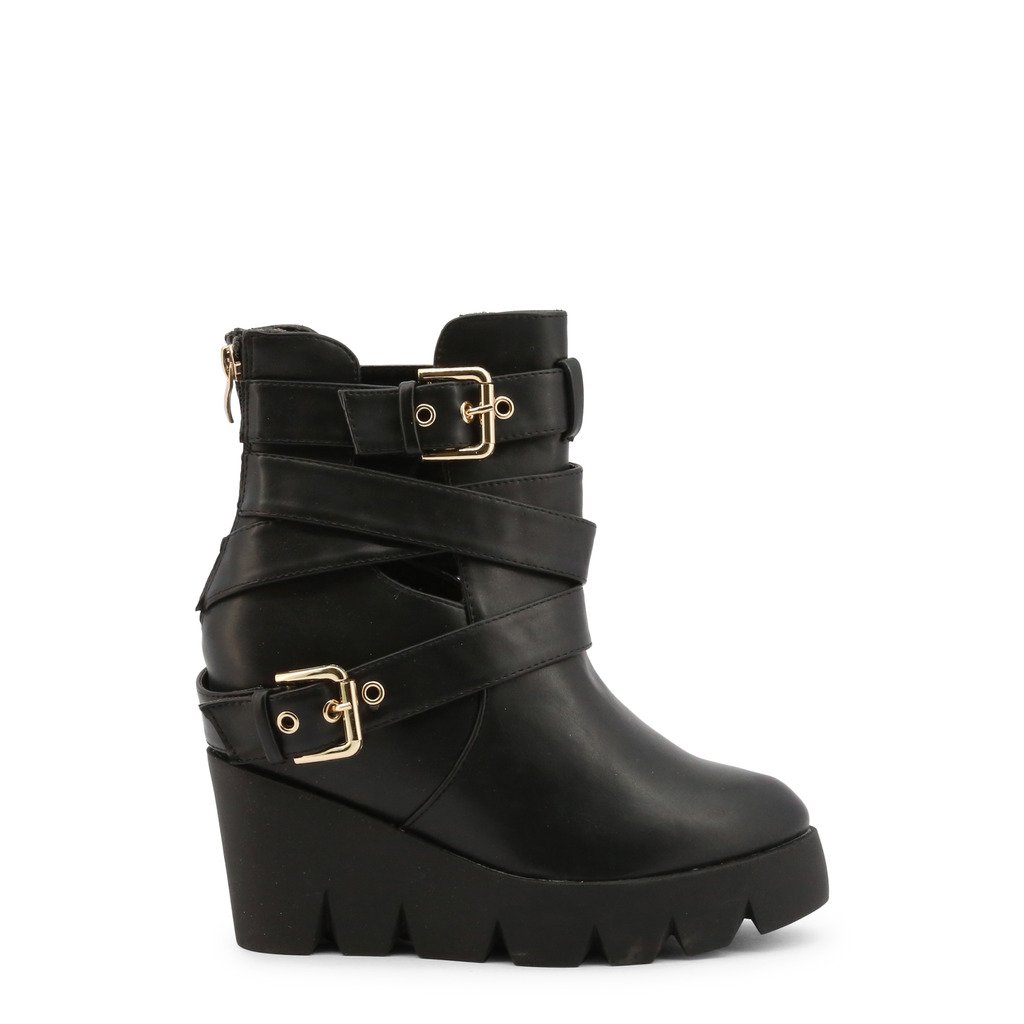 Roccobarocco Women's Ankle Boot Black RBSC0T002 - black EU 38