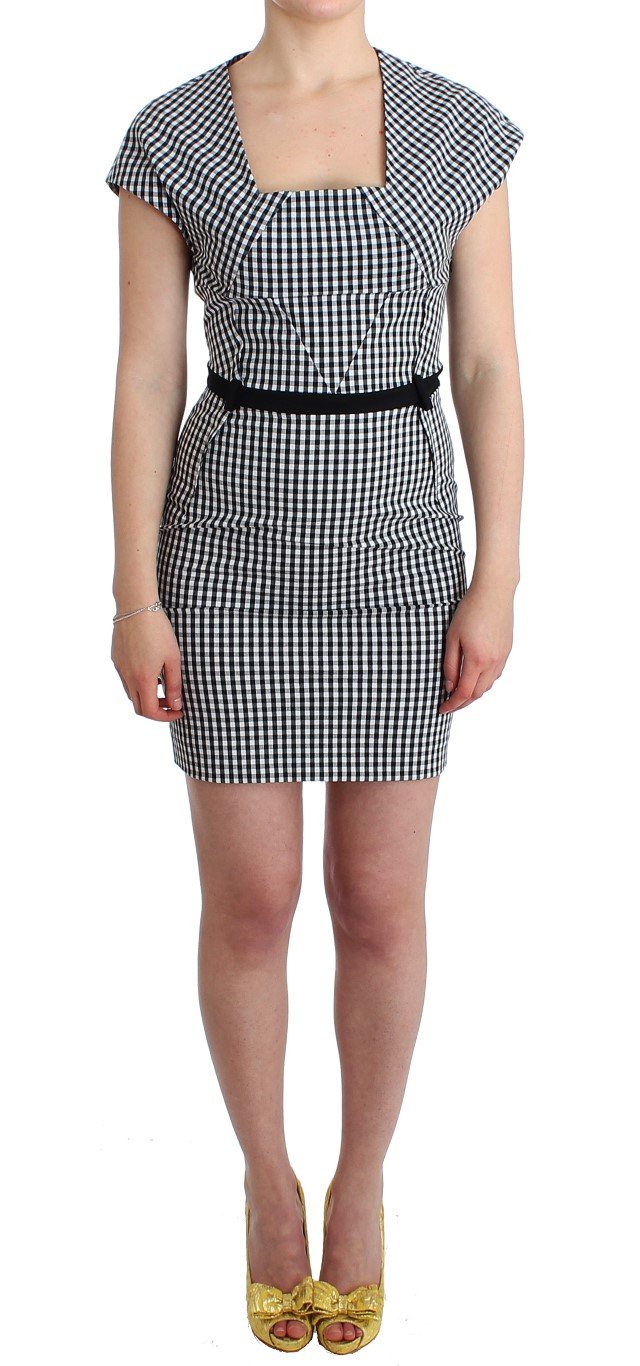 GF Ferre Women's Checkered Belted Sheath Dress Multicolor SIG11544 - IT44|L