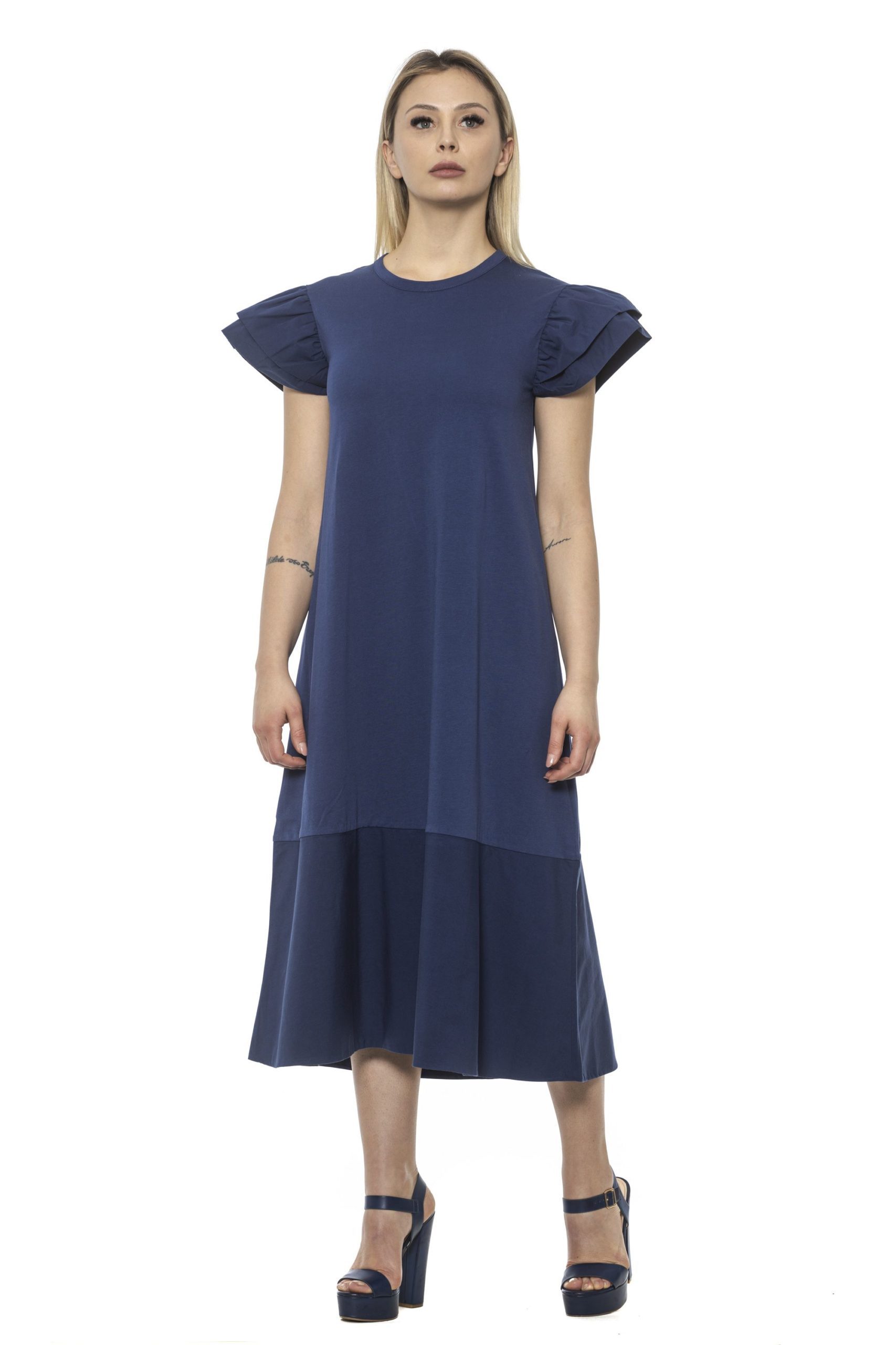 Alpha Studio Women's Mirtillo Dress Blue AL1374971 - IT40 | XS