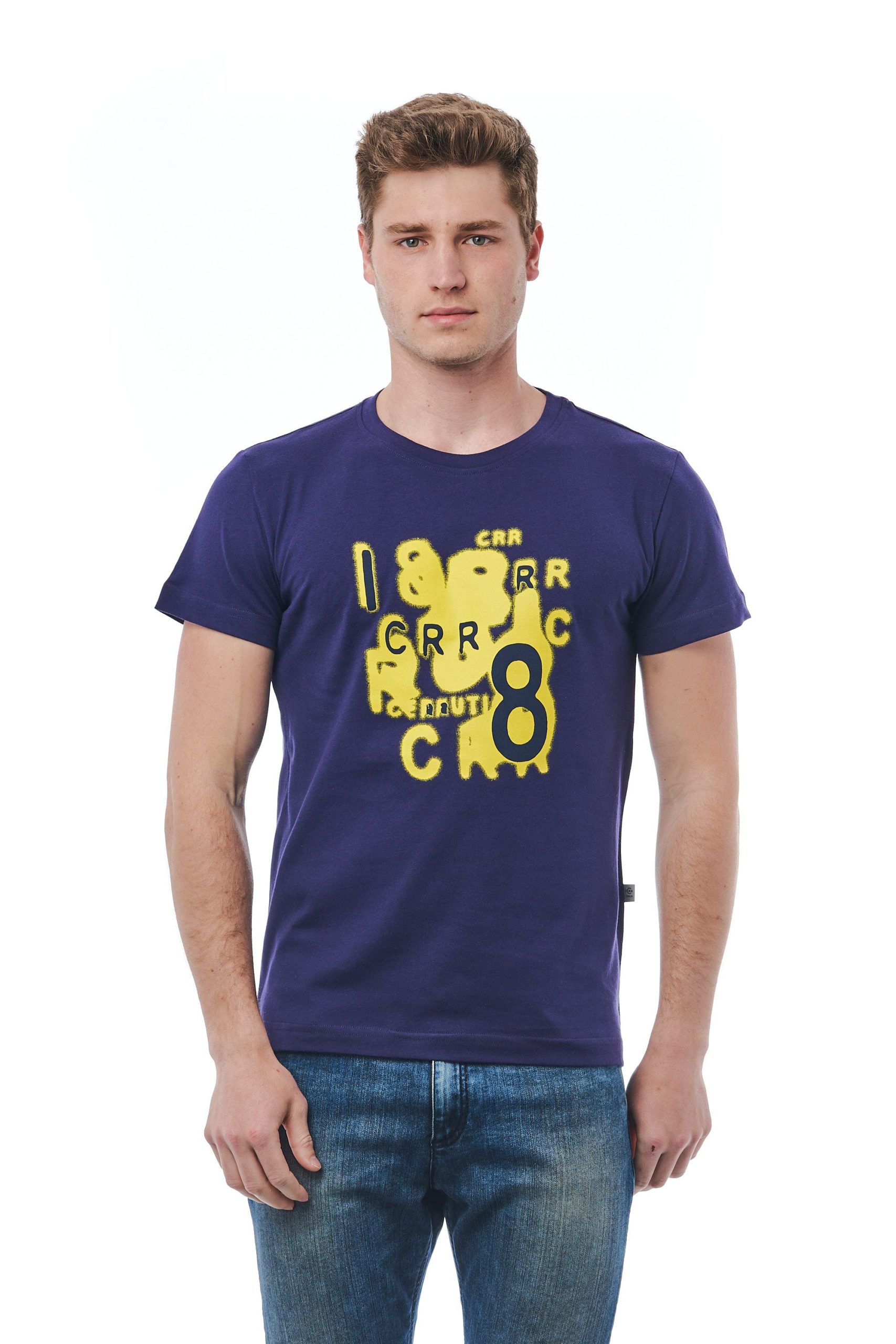 Cerruti 1881 Men's Blu Navy T-Shirt Blue CE1410023 - M