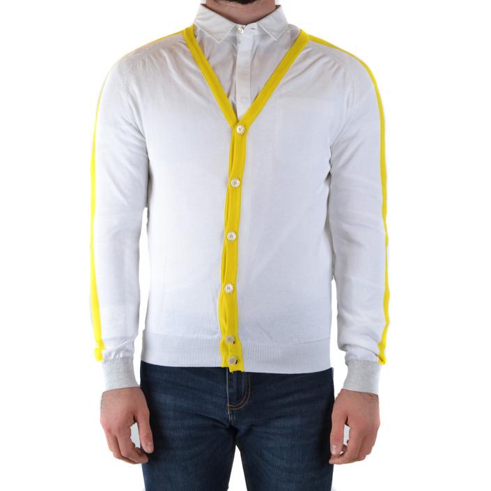 Daniele Alessandrini Men's Cardigan White 170413 - white 50