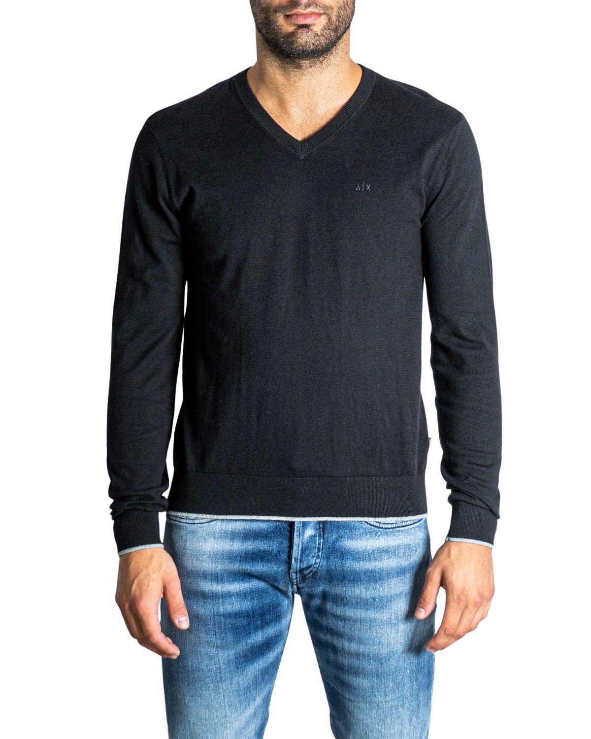 Armani Exchange Men's Sweater Various Colours 308093 - black-2 L