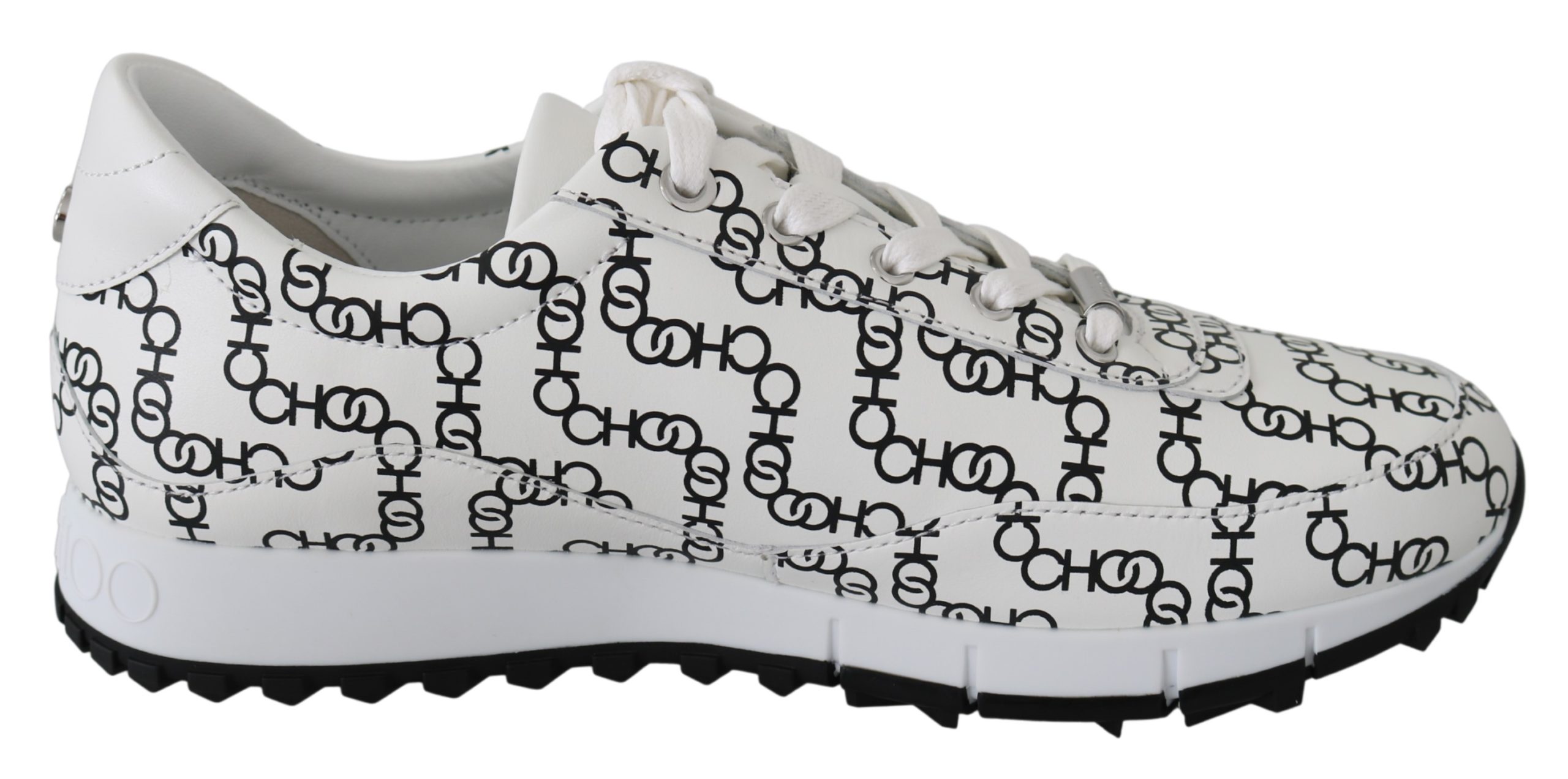 Jimmy Choo Women's Monza Sneakers Black/White 194611097167 - EU35.5/US5.5