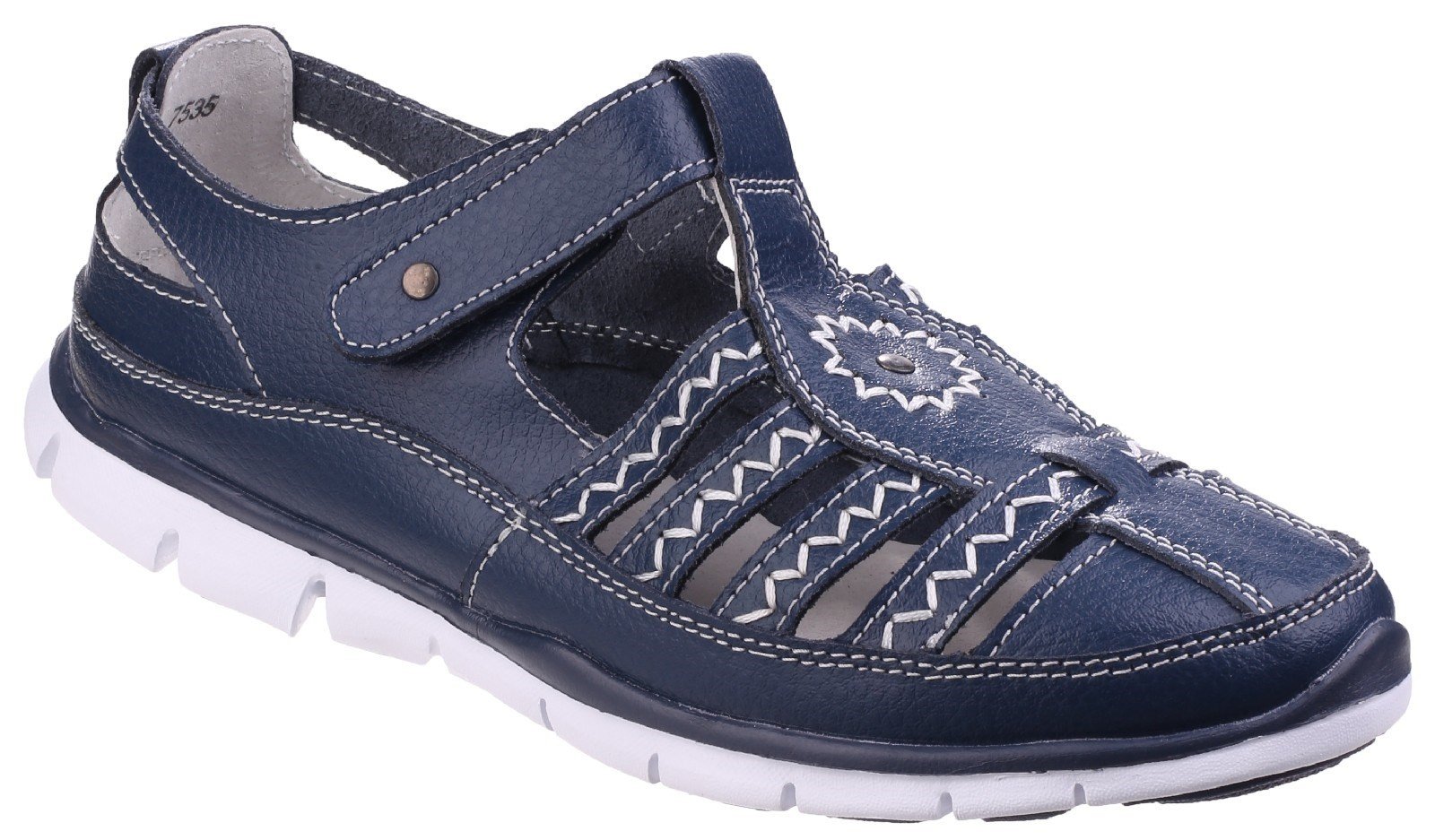 Fleet & Foster Women's Cabernet Memory Sandal Various Colours 24946-41278 - Navy 5