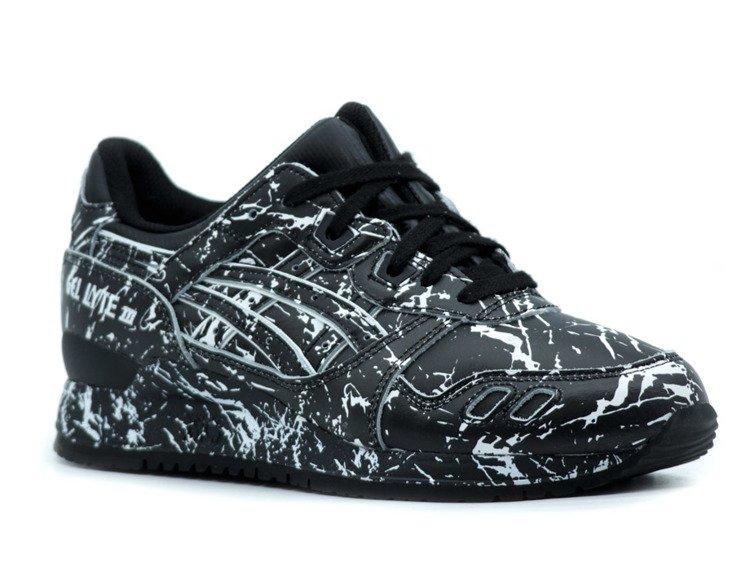 ASICS Men's Gel Lyte III Marble Trainers Various Colours 8718833466543 - 10.5 UK Black