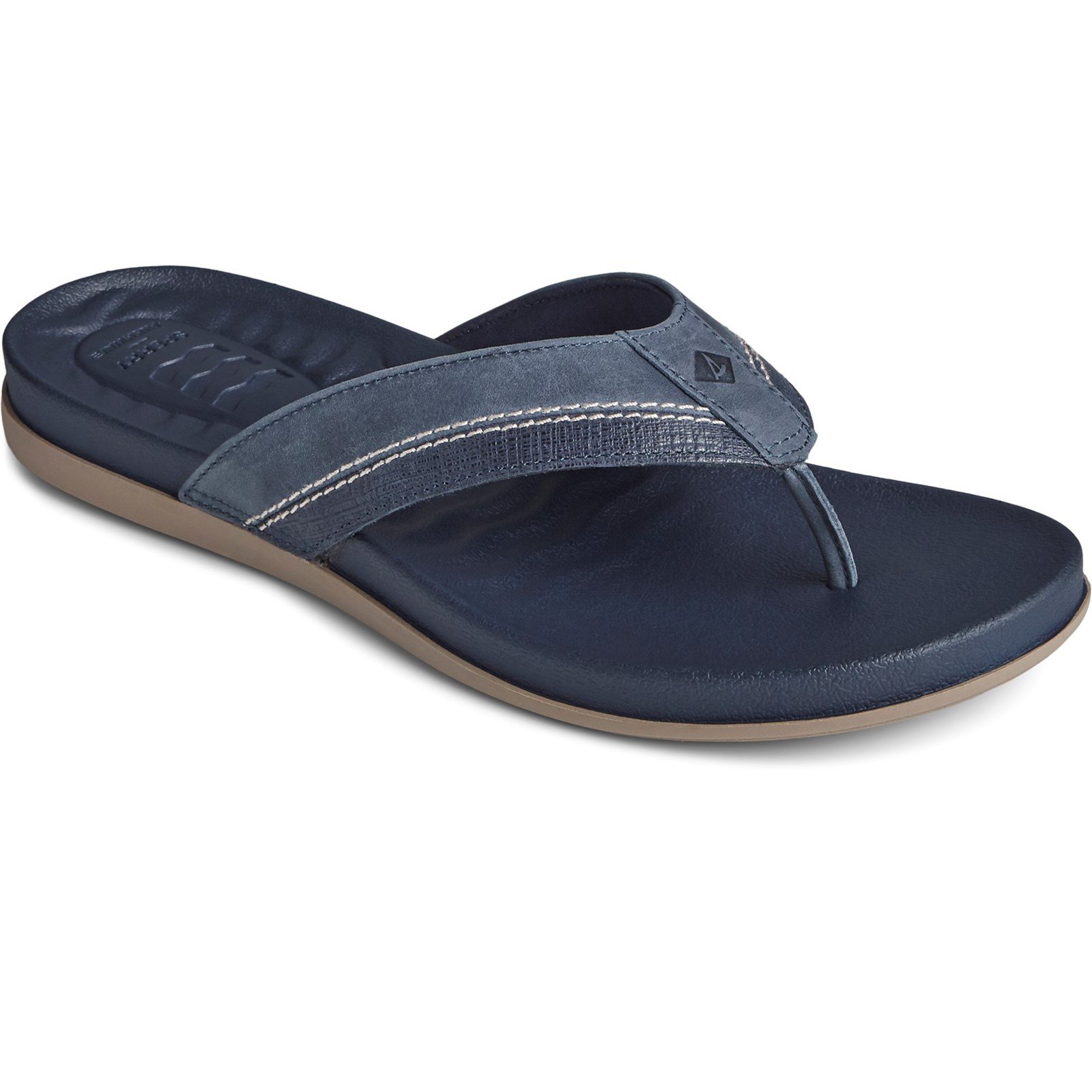 Sperry Men's PLUSHWAVE Toe Post Flip Flop Various Colours 32930 - Navy 11