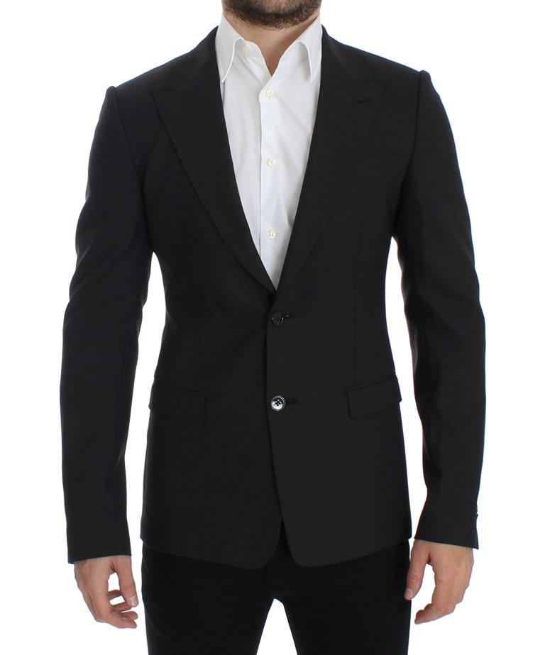 Dolce & Gabbana Men's Wool slim fit Blazer Gray SIG12300 - IT48 | M