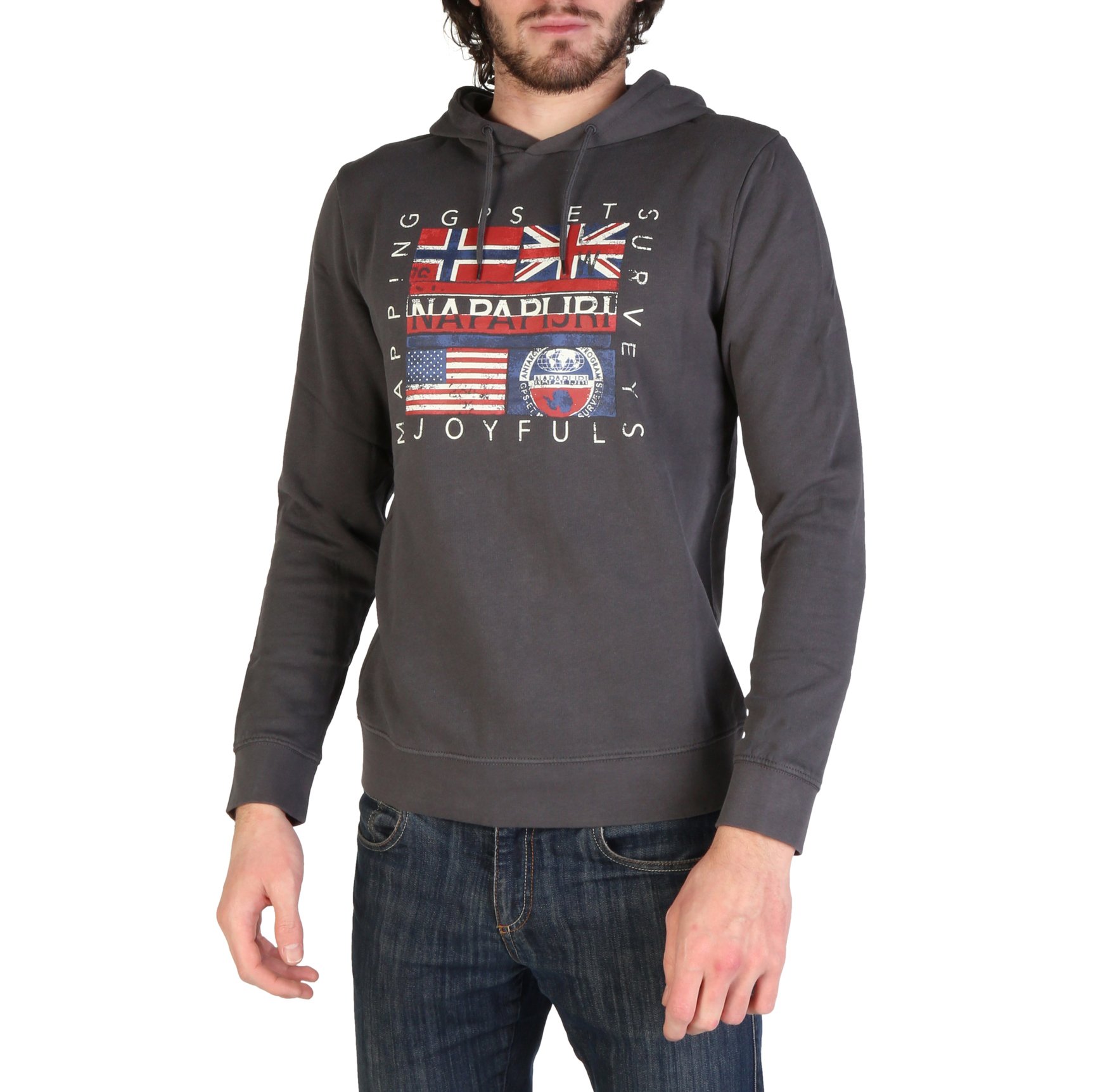 Napapijri Men's Sweatshirt Various Colours BACHU_N0YINY - grey S