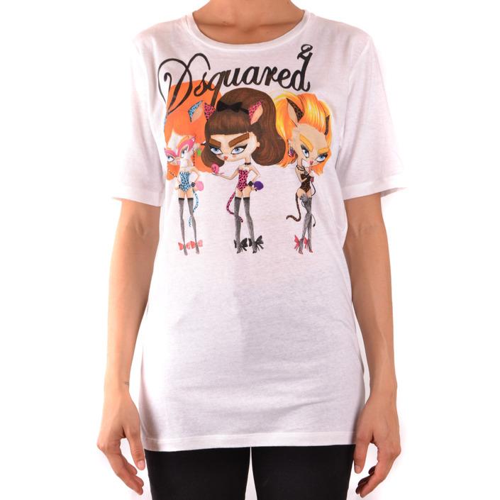 Dsquared Women's T-Shirt White 167599 - white L