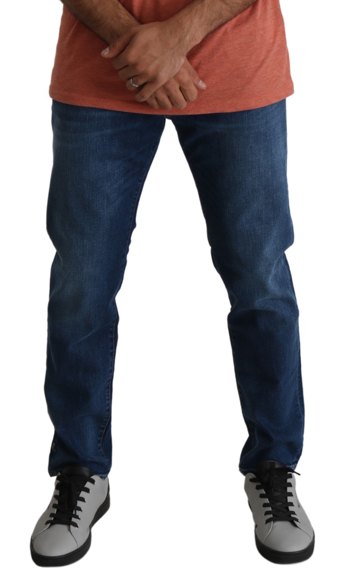 Blue Washed Skinny Denim Trouser Cotton Jeans - IT54 | XL