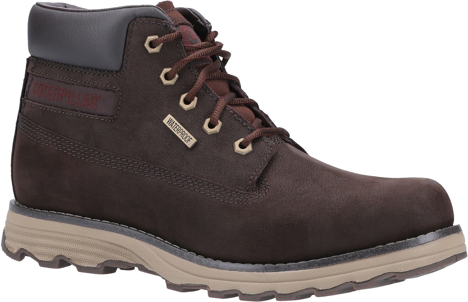 CAT Lifestyle Men's Founder WP TX Lace Up Boot Coffee Bean 31487 - Coffee Bean 7