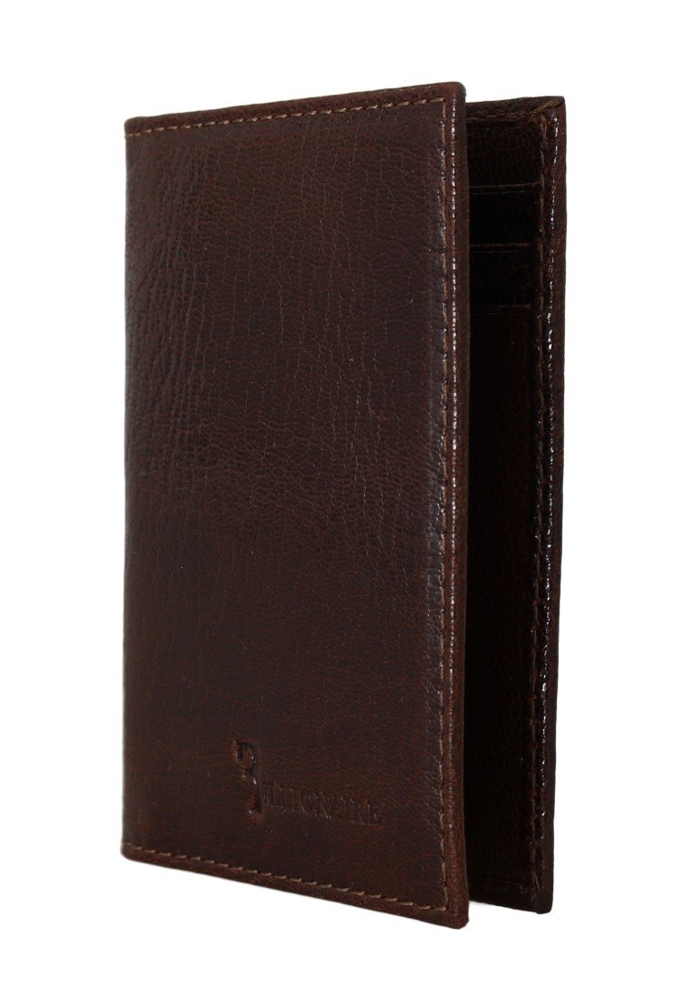 Billionaire Italian Couture Men's Leather Bifold Wallet Brown VAS1435