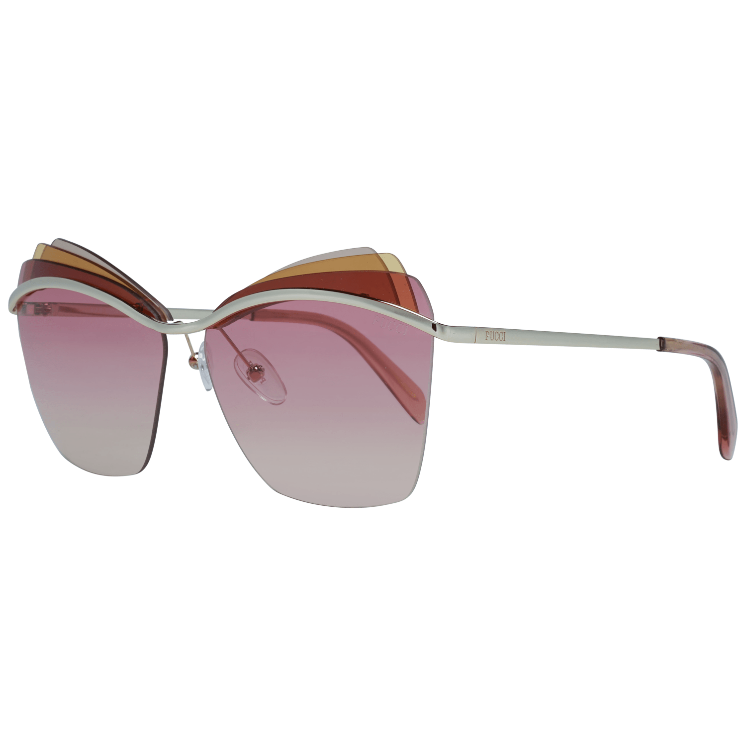 Emilio Pucci Women's Sunglasses Gold EP0113 6128T