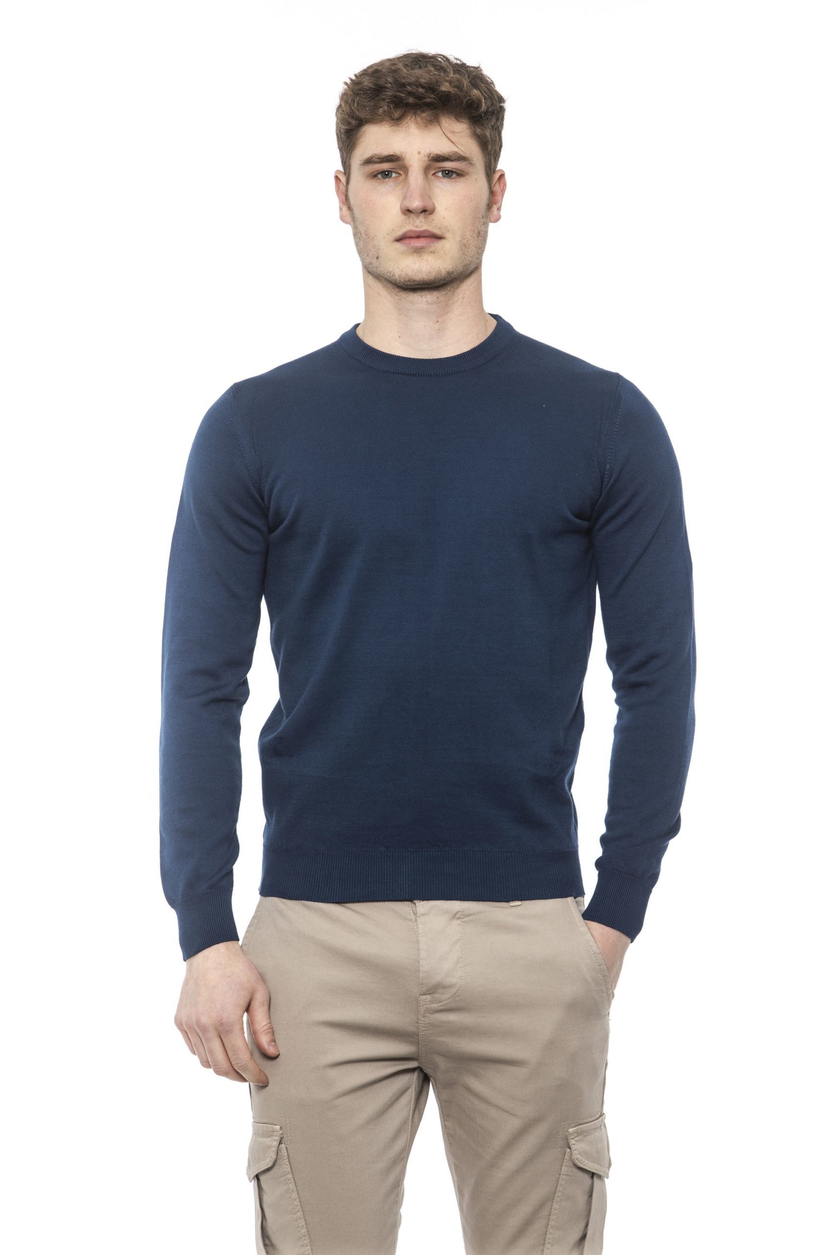 Alpha Studio Men's Blunotte Sweater Blue AL1374631 - IT48 | M