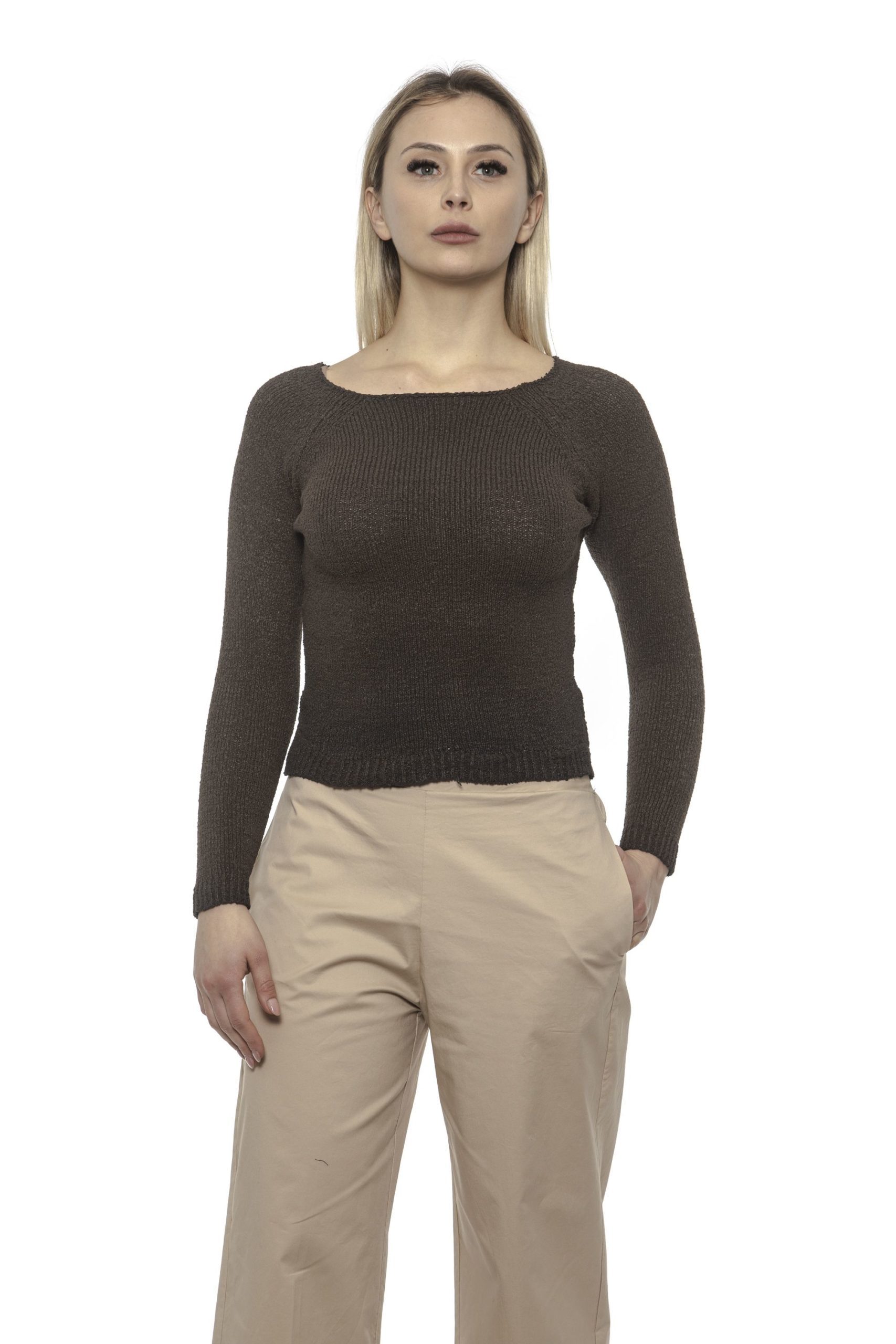 Alpha Studio Women's Moro Sweater Brown AL1375307 - IT42 | S