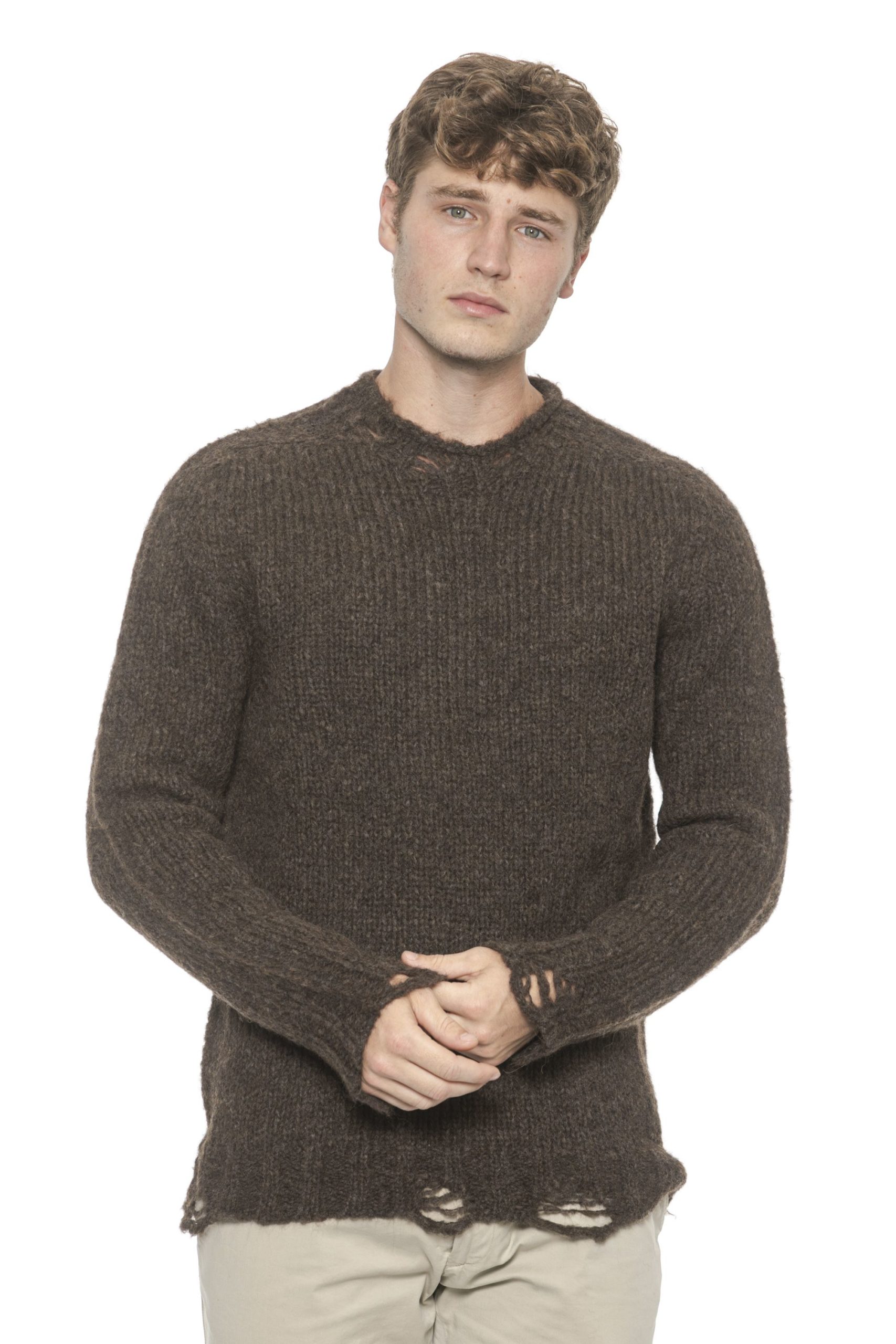 Alpha Studio Men's Moro Sweater Brown AL1314512 - IT48 | M