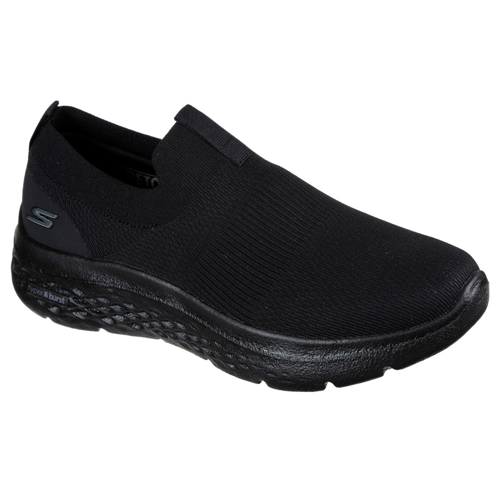 Skechers Men's Go Walk Hyper Burst Manchester Trainer Black 32726 - Black 10