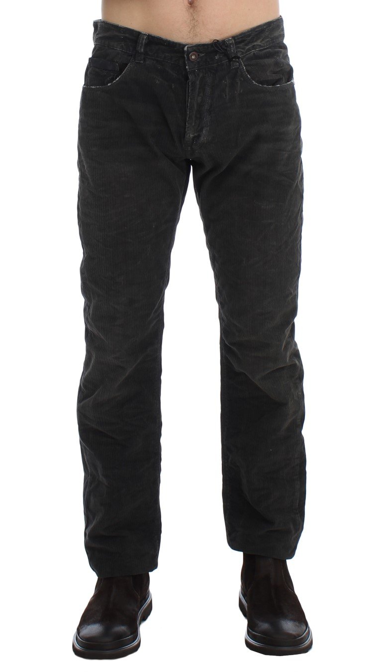 Costume National Men's Corduroy Regular Fit Trouser Gray SIG17937 - W34