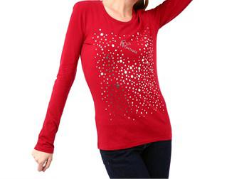 Montana Blu Women's Rosso T-Shirt Red MO1235213 - IT40 | XS