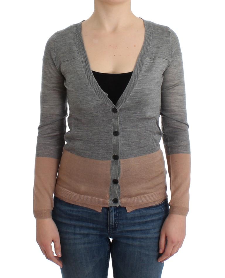 Costume National Women's Lightweight Cardigan Gray SIG12055 - XXS