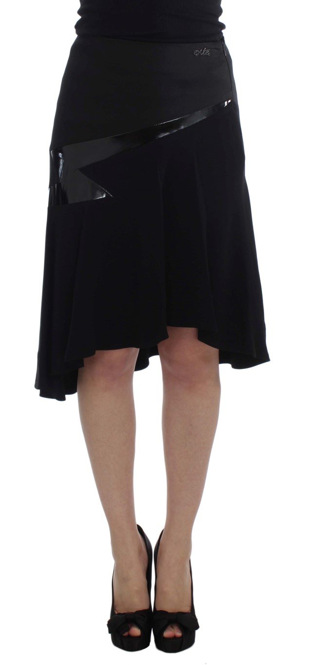 Exte Women's Cotton Stretch Straight Skirt Black SIG30932 - IT42|M