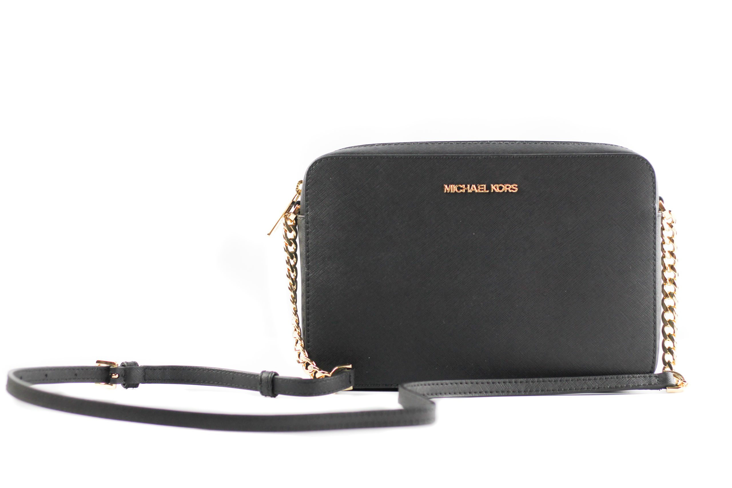Michael Kors Women's Jet Set Crossbody Bag Black 34629