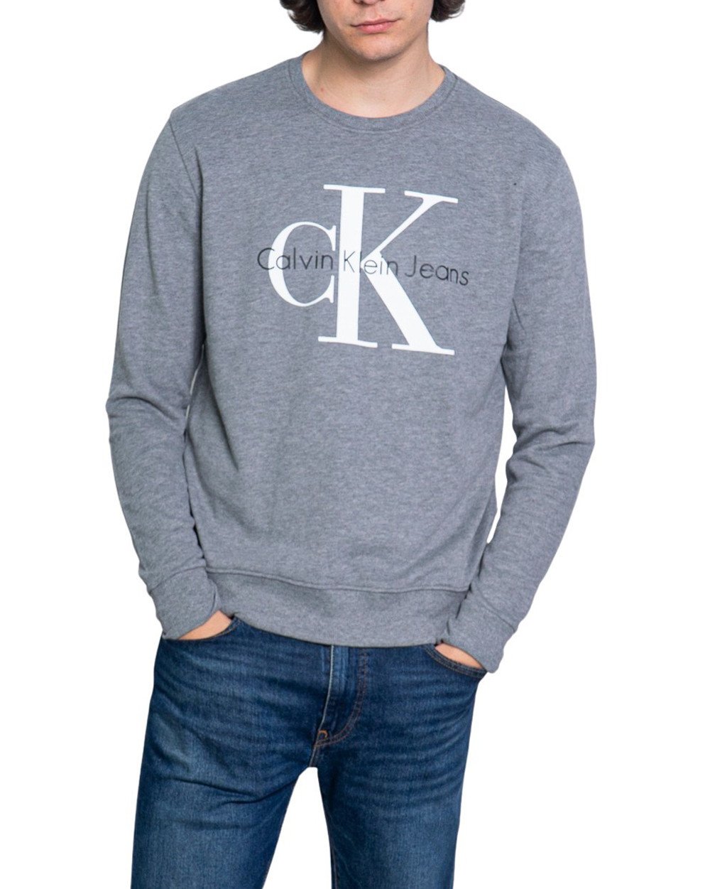 Calvin Klein Jeans Men's Sweatshirt Various Colours 188994 - grey XL