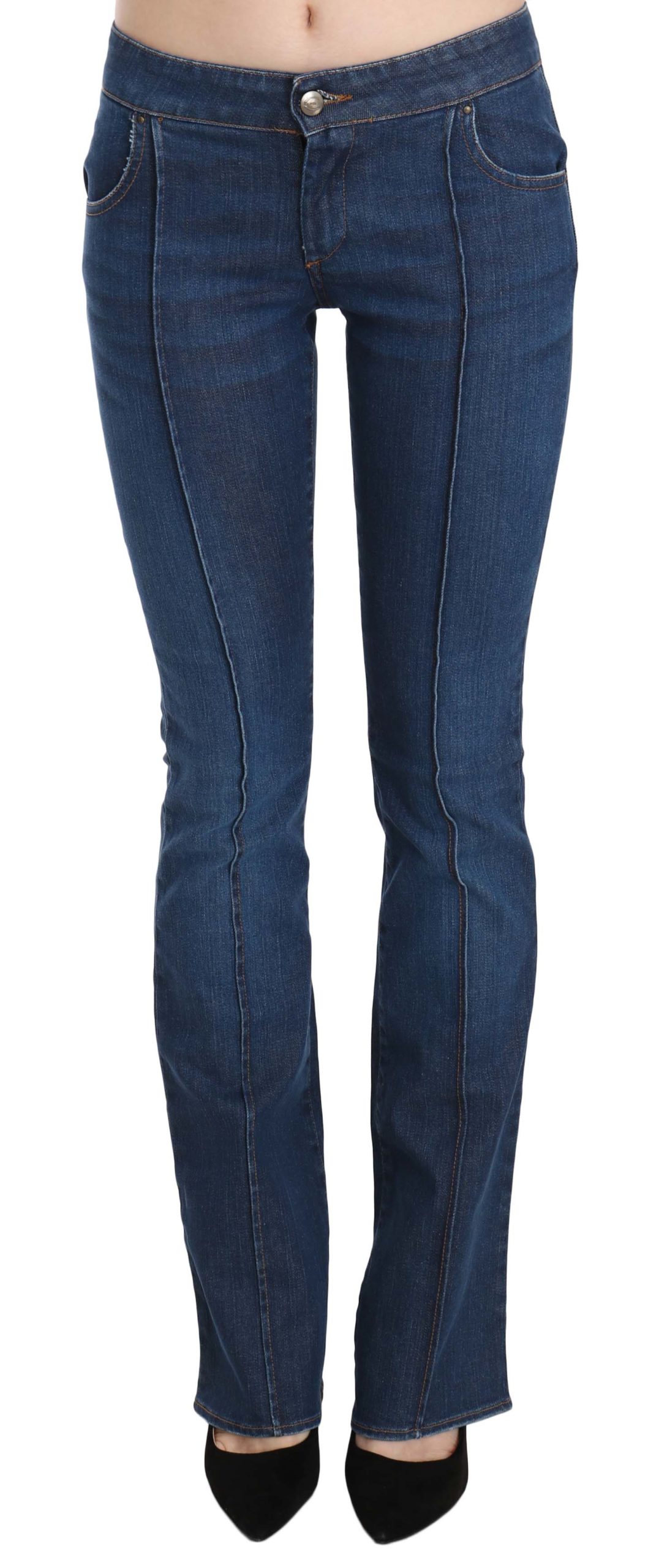 Just Cavalli Women's Low Waist Boot Cut Denim Trouser Blue PAN70363 - IT40