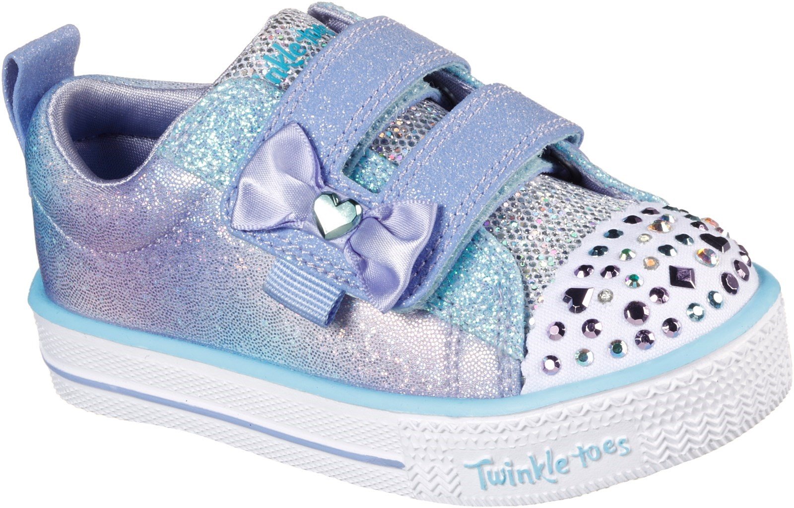 Skechers Kid's Shuffle Lites Childrens Sports Trainer Light Pink 30407 - Light Pink 4