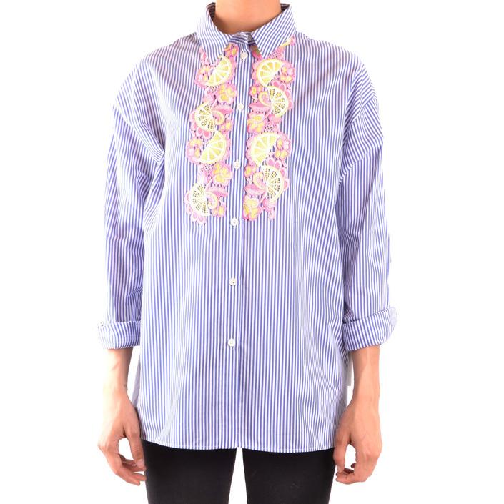 Boutique Moschino Women's Shirt Blue 167466 - blue 44