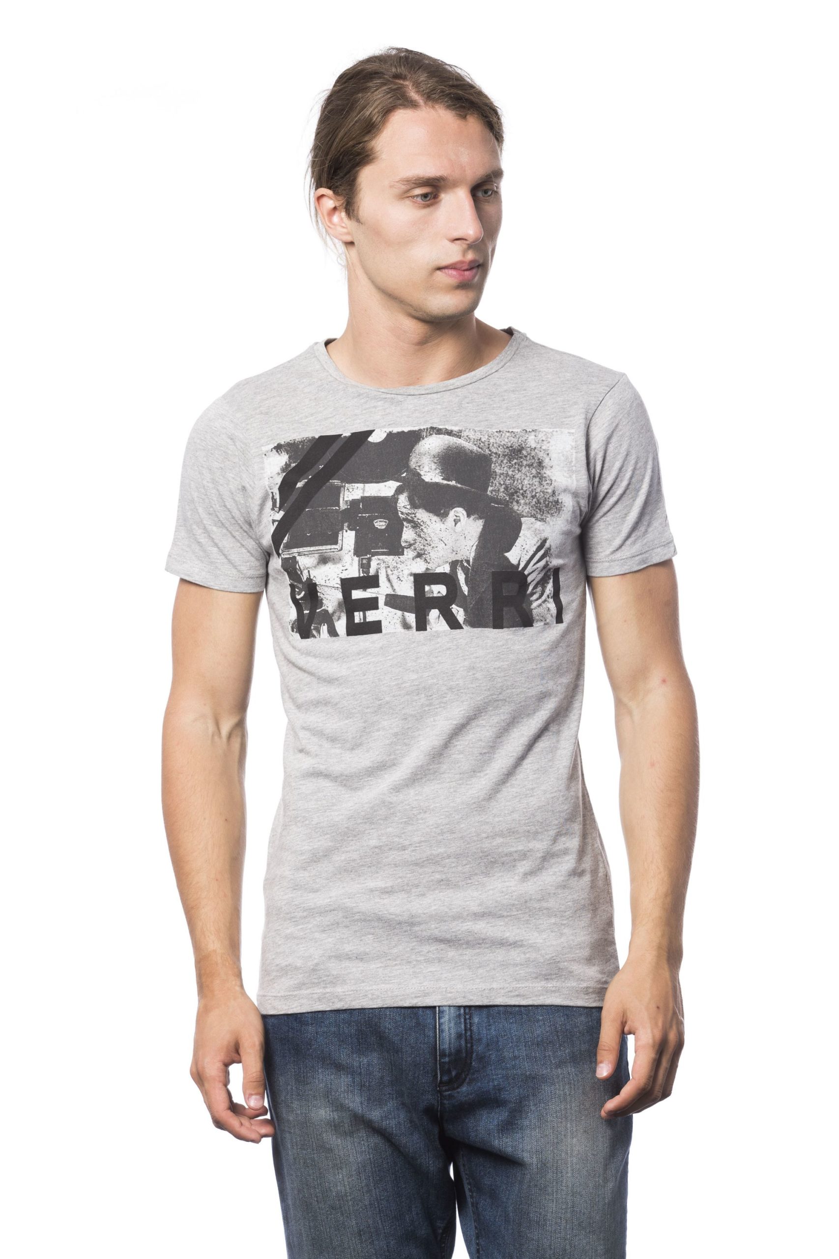 Verri Men's Grigio Ml Grey Ml T-Shirt Gray VE684952 - S